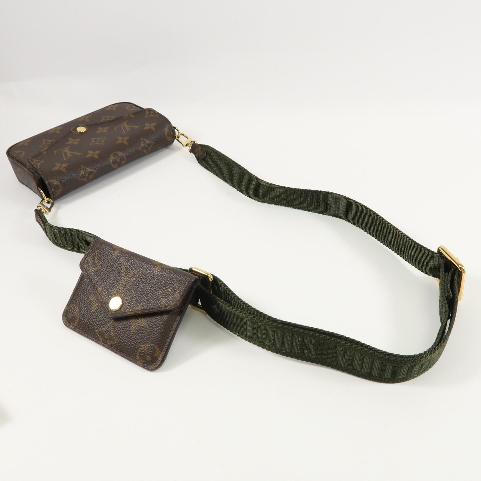 LOUIS VUITTON Monogram Felicie Strap金扣肩背袋