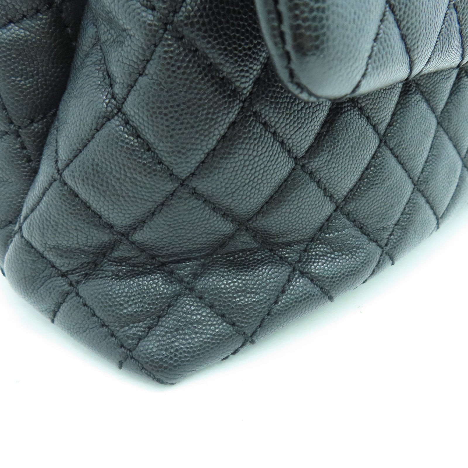 CHANEL 菱格牛皮皮革Coco Handle 2 Way Chain Shoulder链带肩背袋黑色