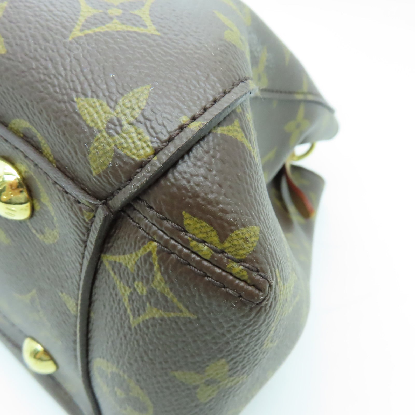 LOUIS VUITTON 【激減優惠】Monogram Montaigne MM金扣手挽肩背兩用袋啡色