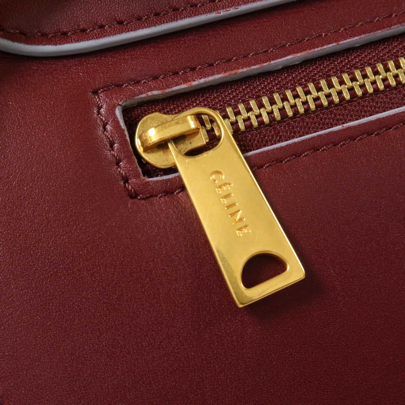 CELINE 牛皮皮革Trapeze Small手挽肩背兩用袋