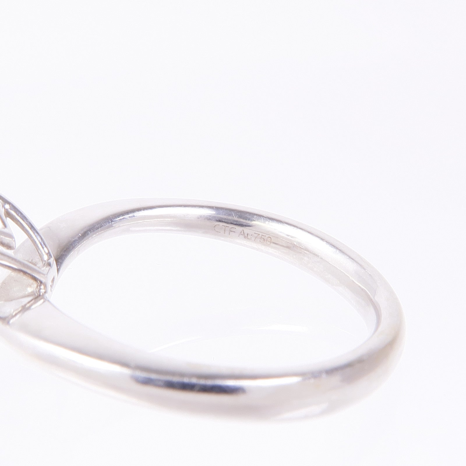 JEWELRY Diamond Ring 18K White Gold US#4.75