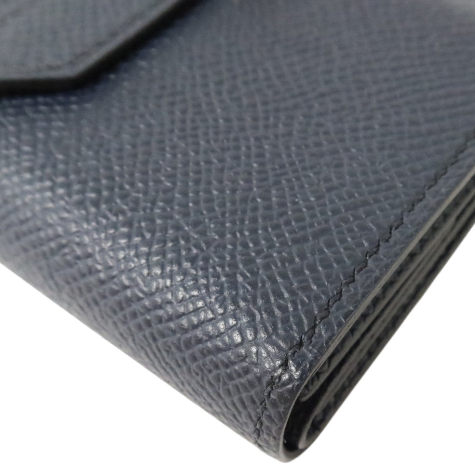 HERMES EpsomBearn Mini Wallet銀扣零錢包Bleu Nuit