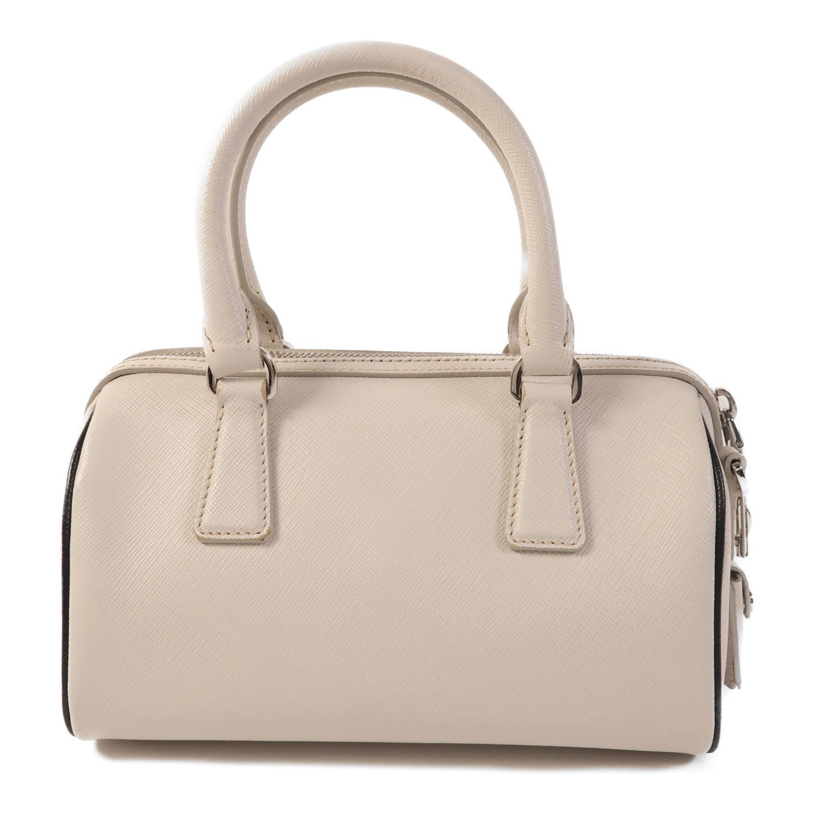 PRADA 牛皮皮革2 Way Shoulder Bag銀扣手挽肩背兩用袋