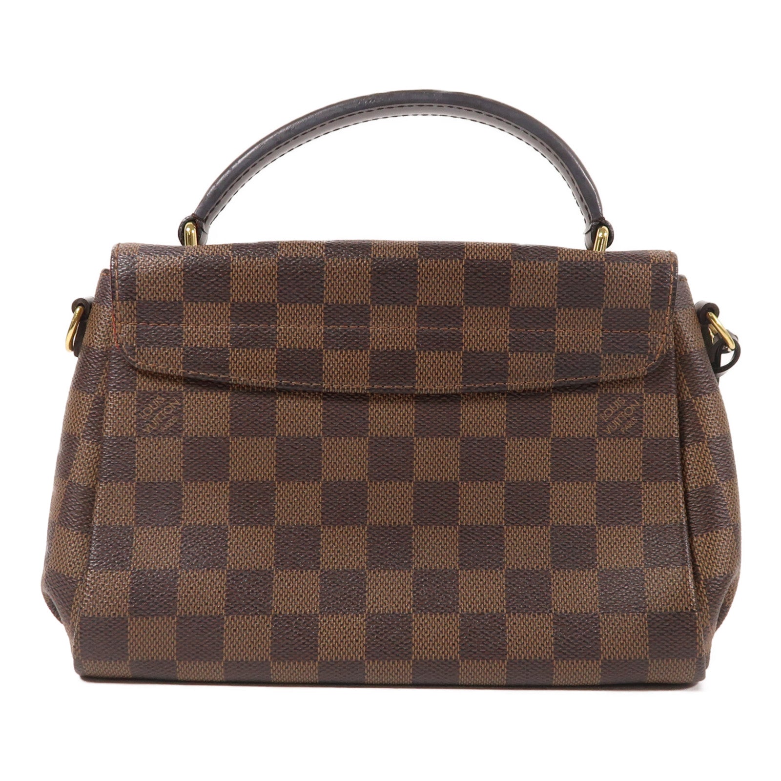 LOUIS VUITTON Damier Croisette金扣手挽肩背兩用袋