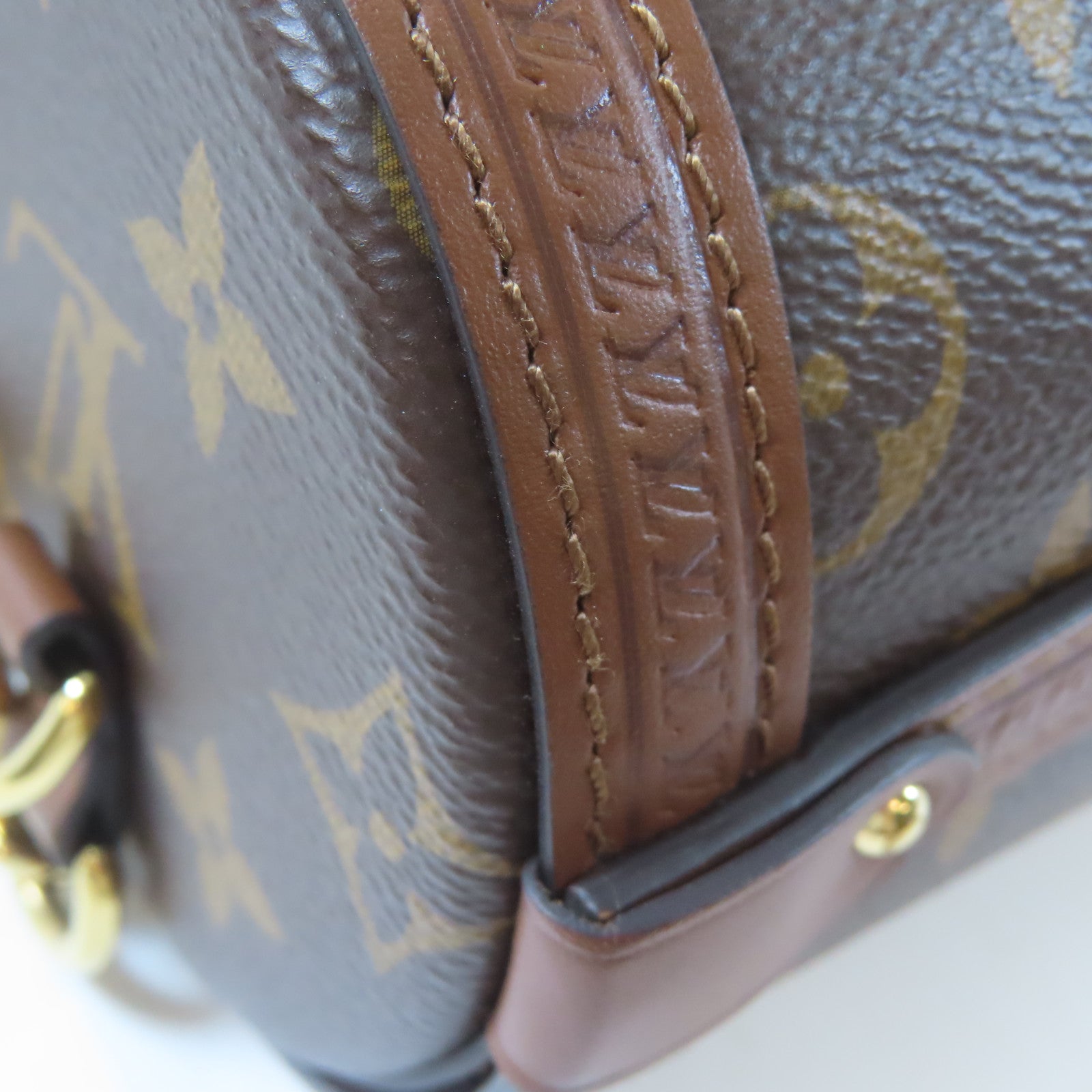 LOUIS VUITTON Monogram Papillon Trunk金扣手挽肩背兩用袋啡色
