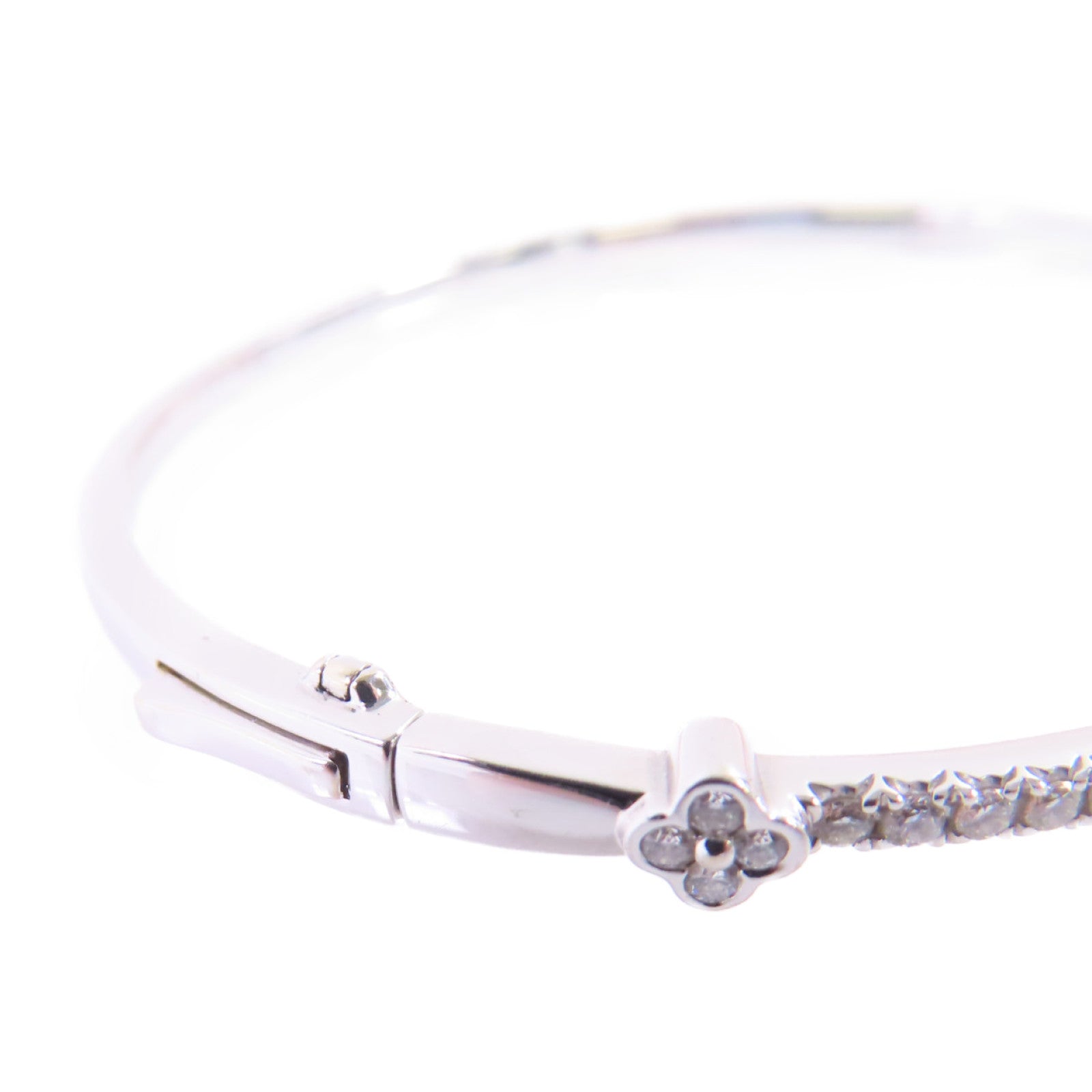 JEWELRY 18K白金/0.707ct鑽石Diamond Bangle銀扣手鐲