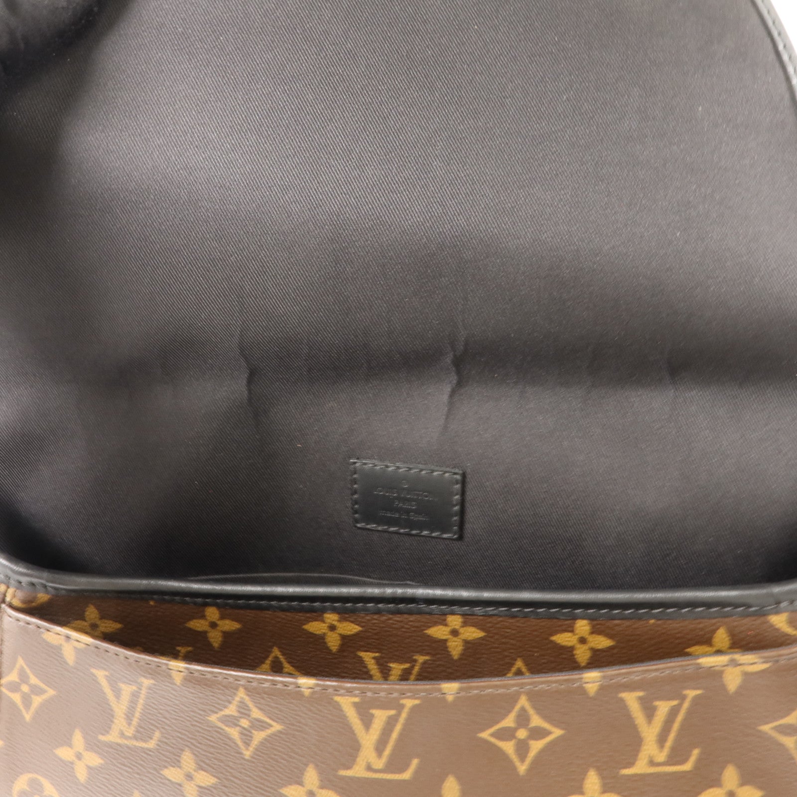 LOUIS VUITTON Monogram Macassar Magnetic Messenger Bag肩背袋棕色