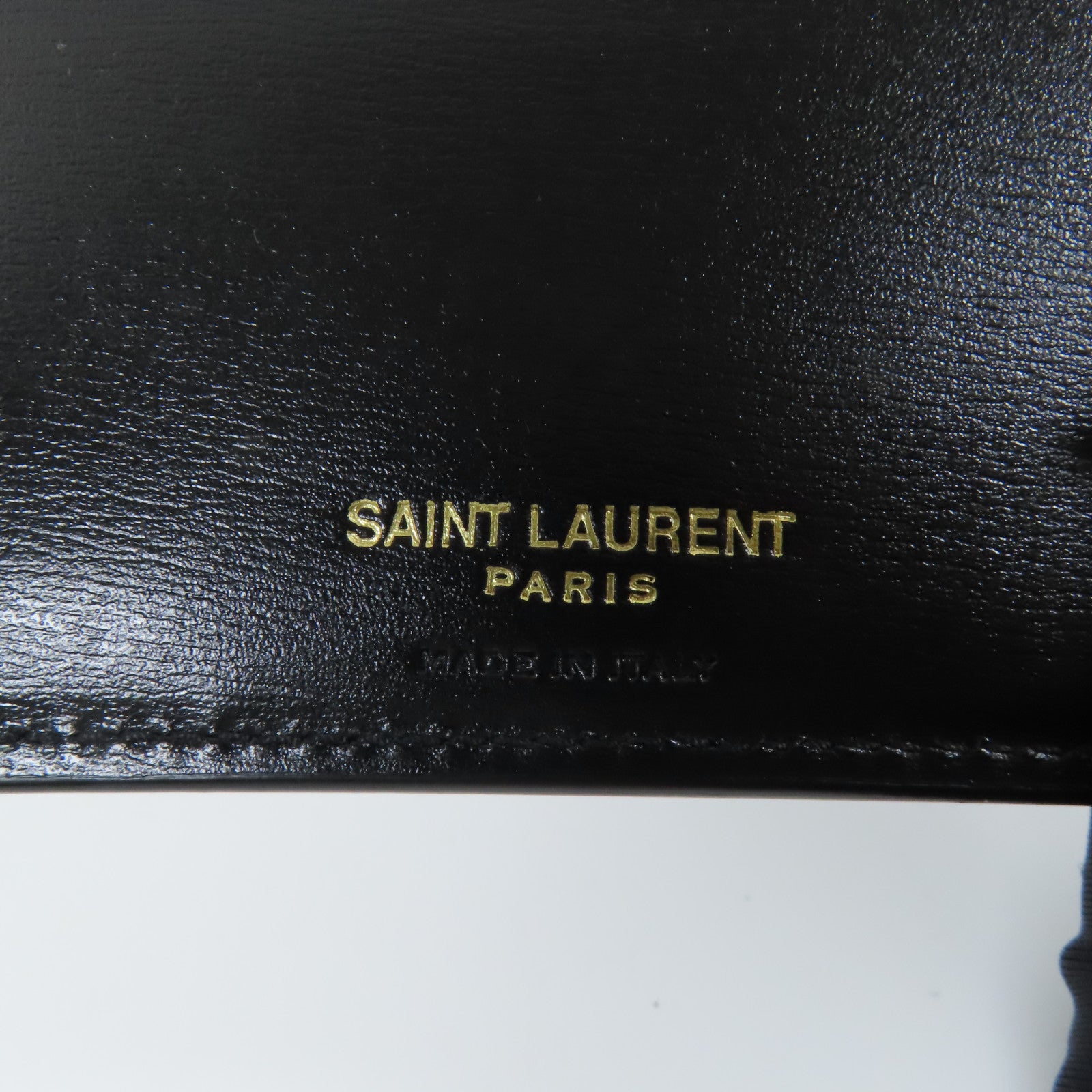 SAINT LAURENT 皮革Bi-fold Wallet金扣錢包