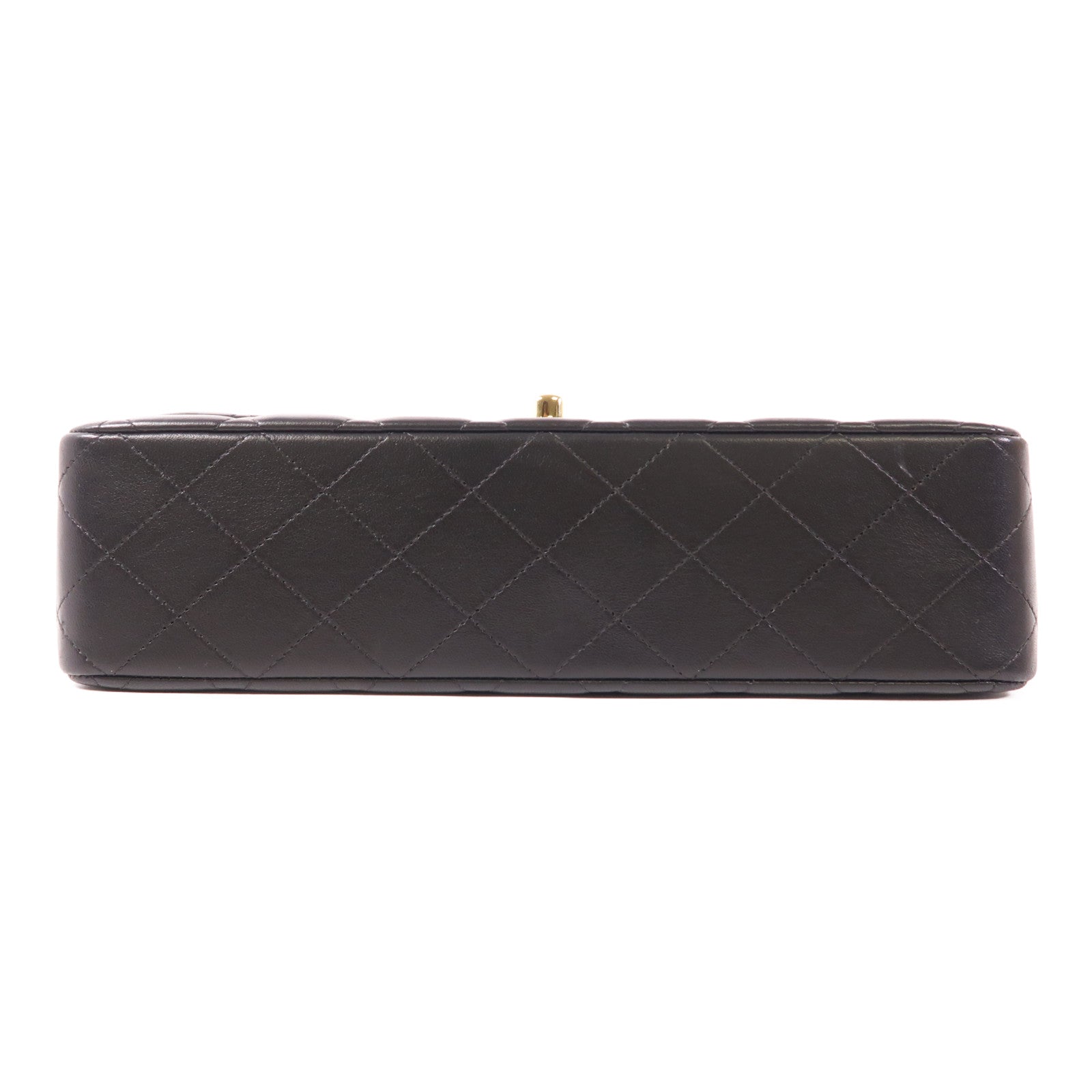 CHANEL CC GHW Classic 25 Chain Shoulder Bag Lambskin Leather Black