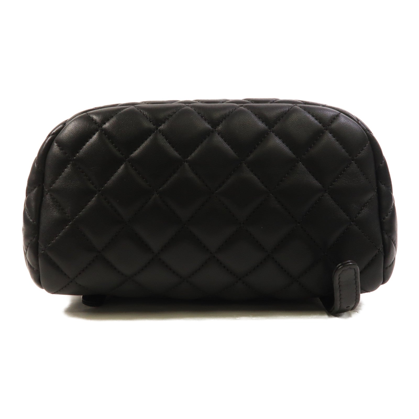 CHANEL 羊皮皮革Backpack金扣背包