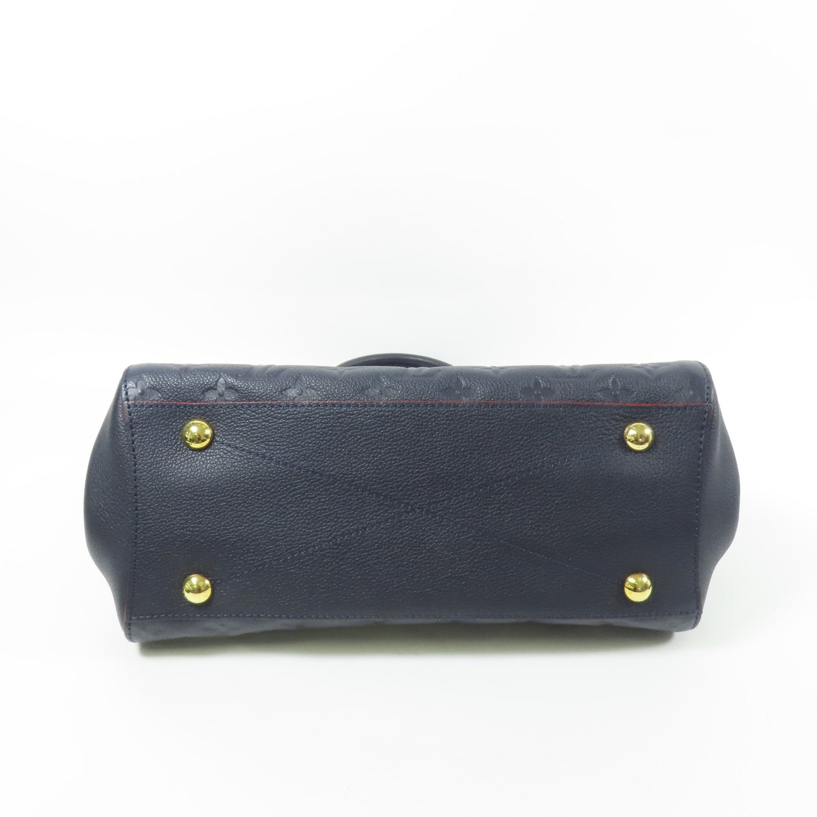 LOUIS VUITTON Monogram Empreinte Montaigne MM金扣手挽肩背兩用袋