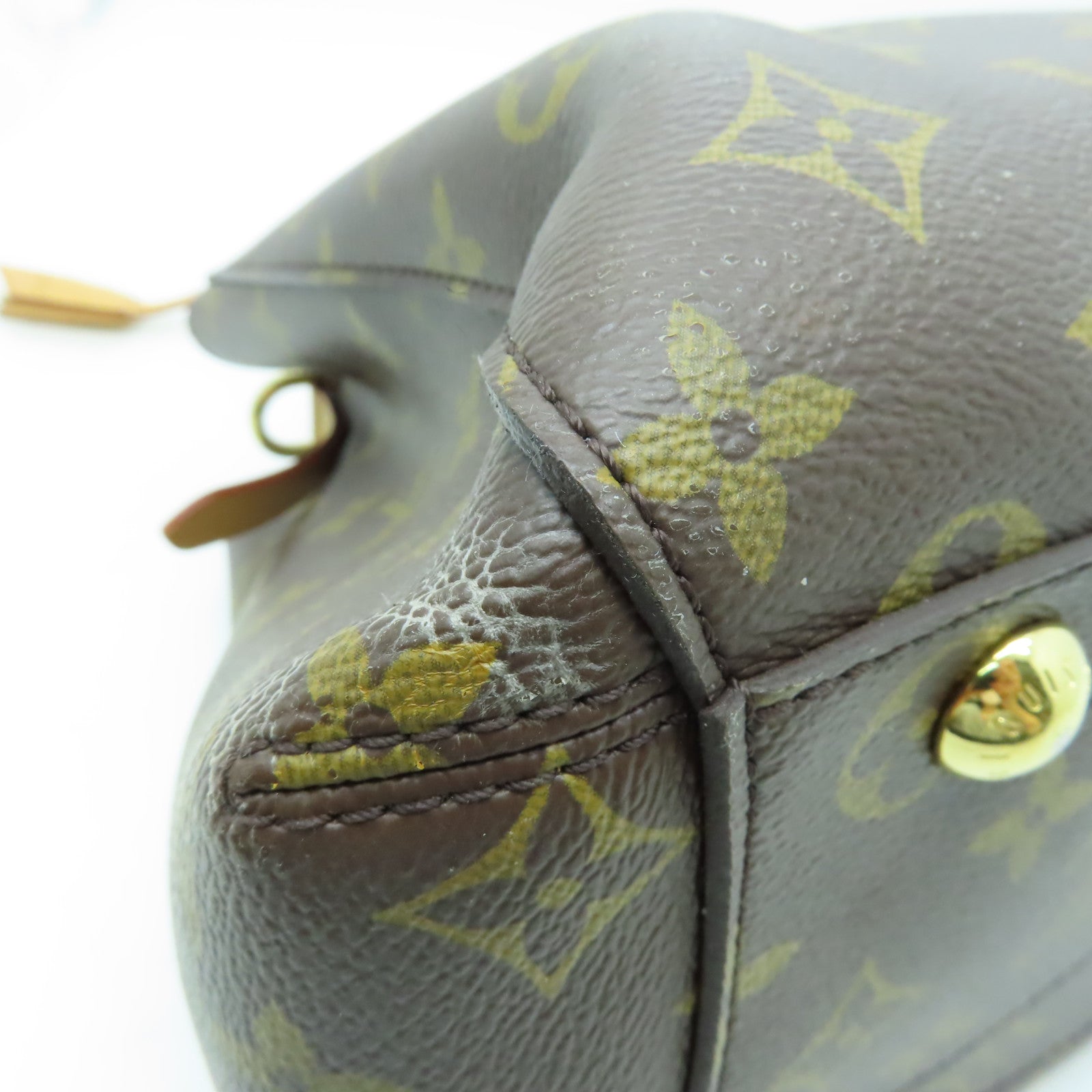 LOUIS VUITTON 【激減優惠】Monogram Montaigne MM金扣手挽肩背兩用袋啡色