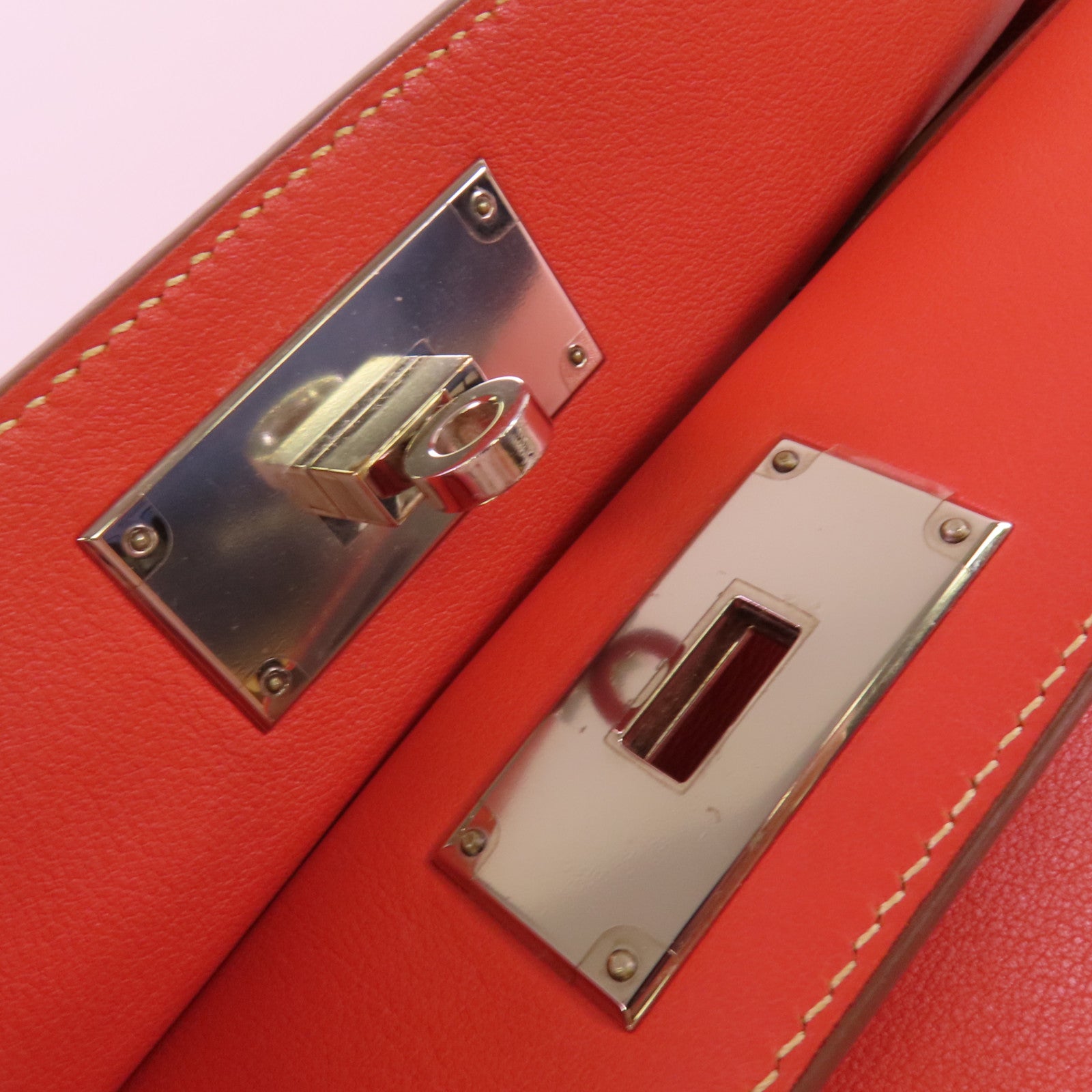 HERMES Evercolor皮革Toolbox 26銀扣手挽肩背兩用袋