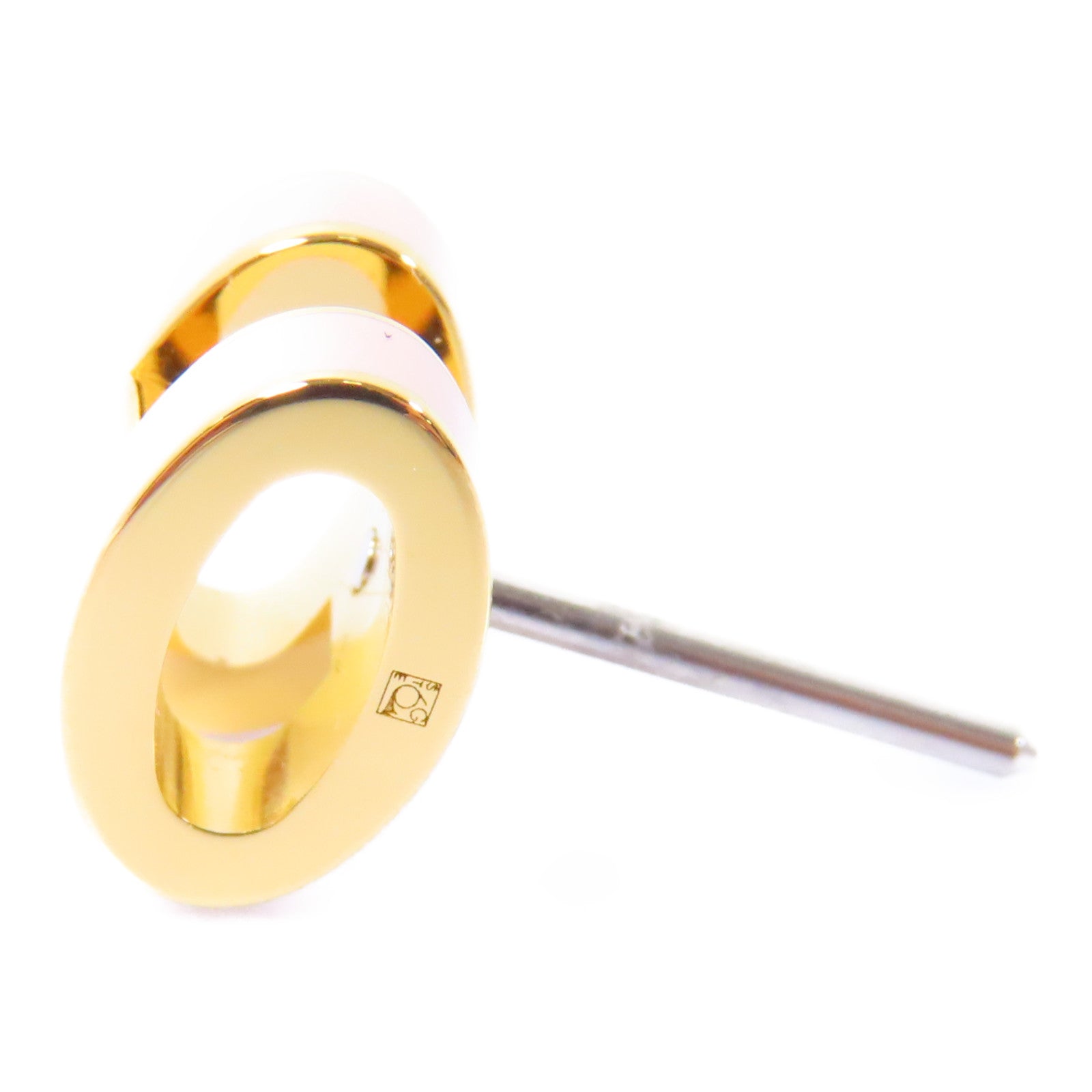 HERMES 金屬Mini Pop H Earrings耳環金色/粉紅色