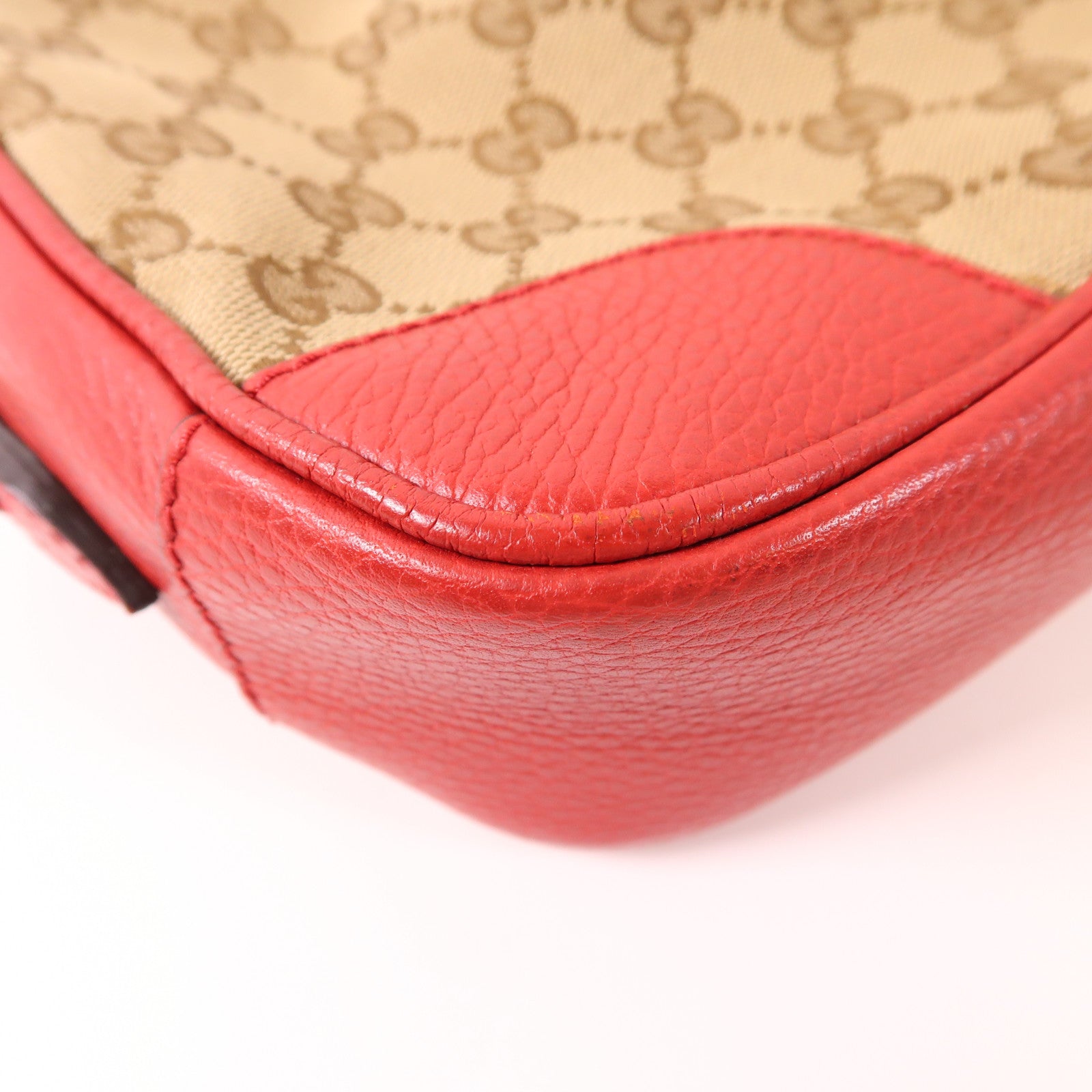 GUCCI 帆布Shoulder Bag金扣肩背袋