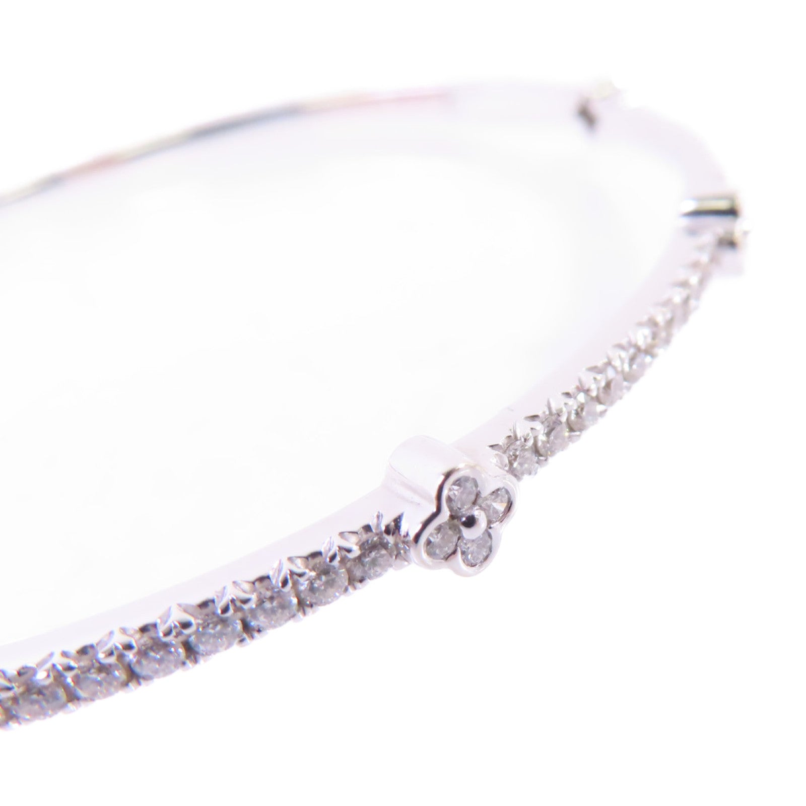 JEWELRY 18K白金/0.707ct鑽石Diamond Bangle銀扣手鐲