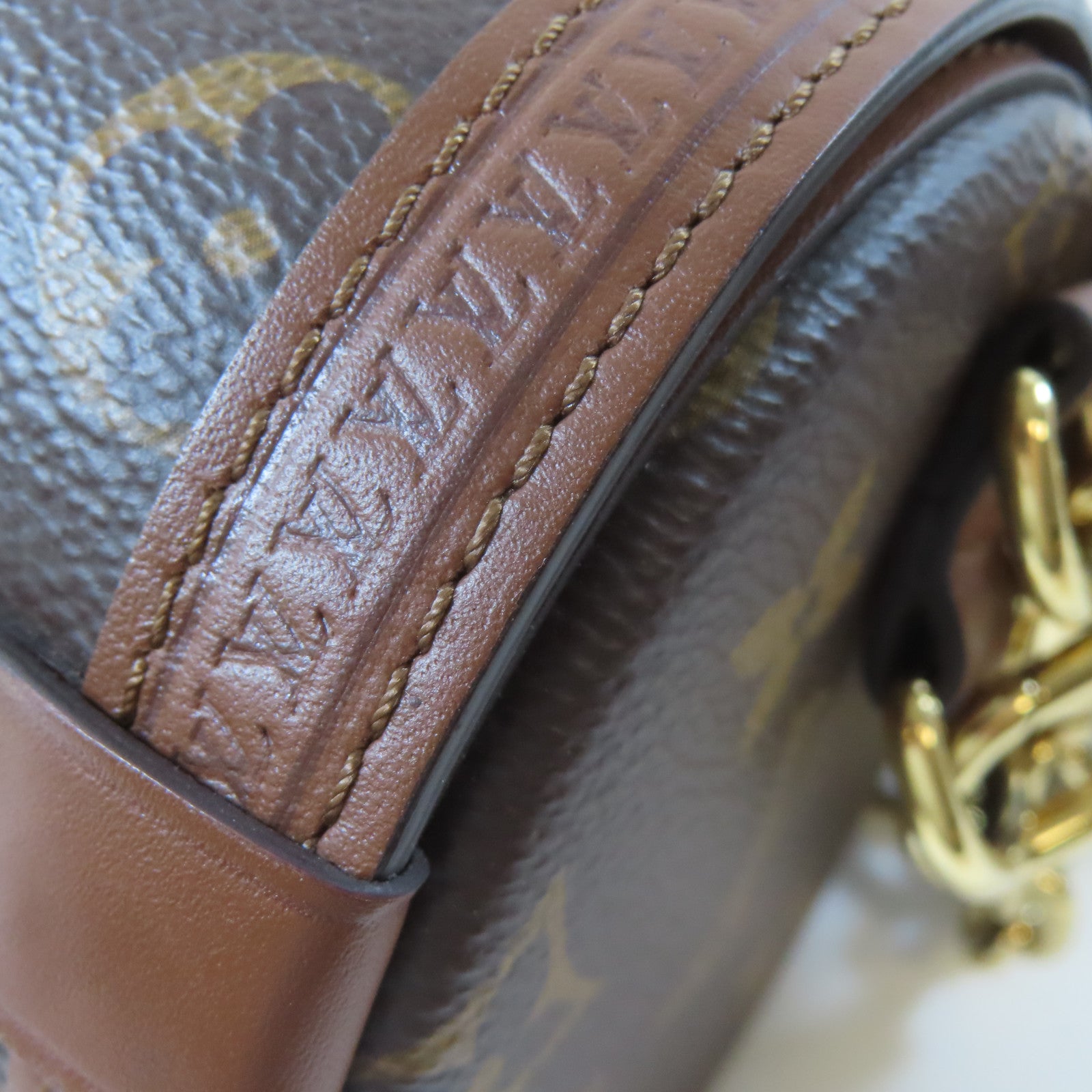 LOUIS VUITTON Monogram Papillon Trunk金扣手挽肩背兩用袋啡色