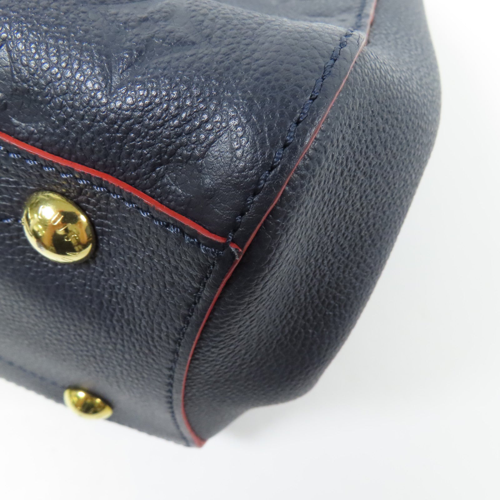 LOUIS VUITTON Monogram Empreinte Montaigne MM金扣手挽肩背兩用袋