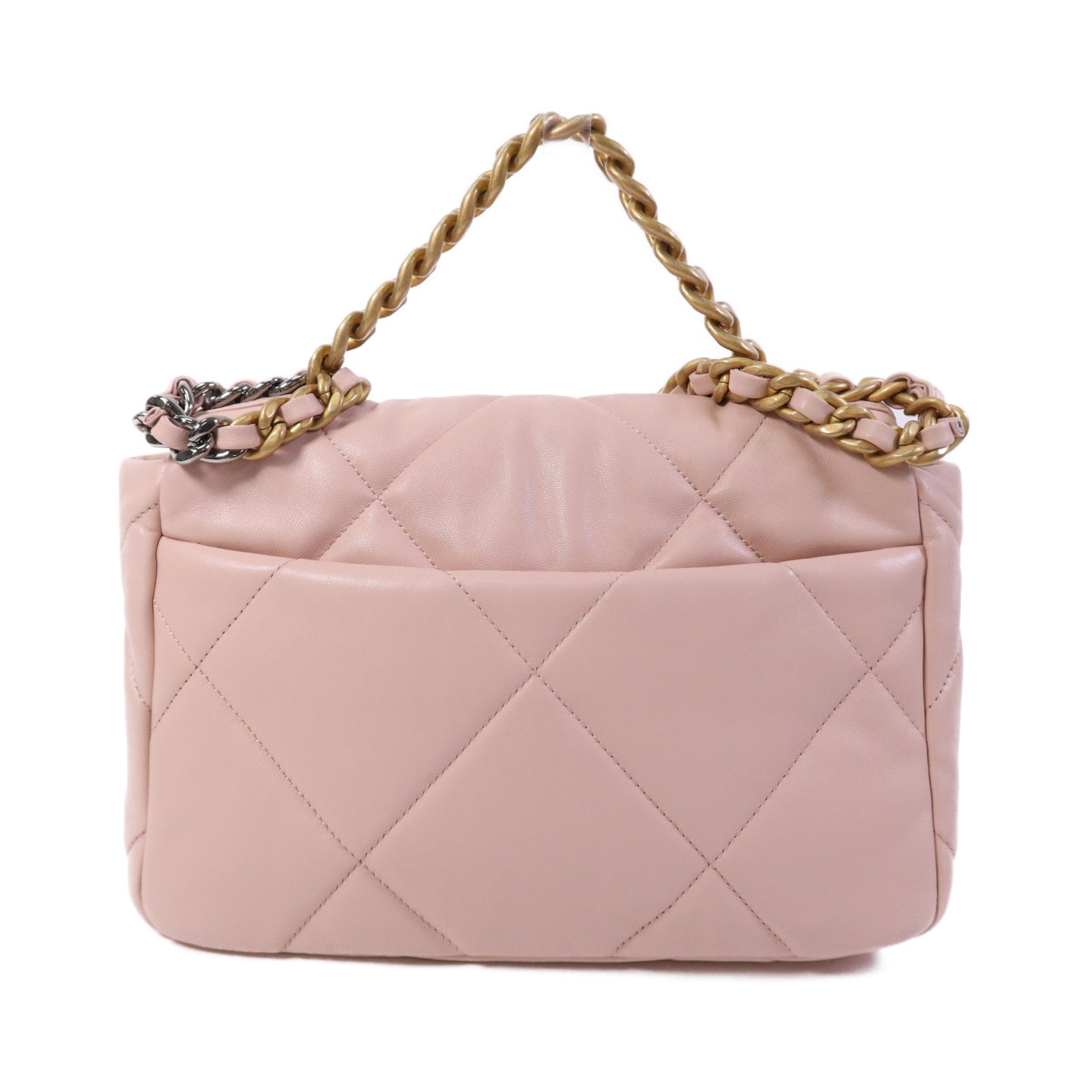 CHANEL 【激減優惠】羊皮皮革Chanel 19 Small鏈帶肩背袋