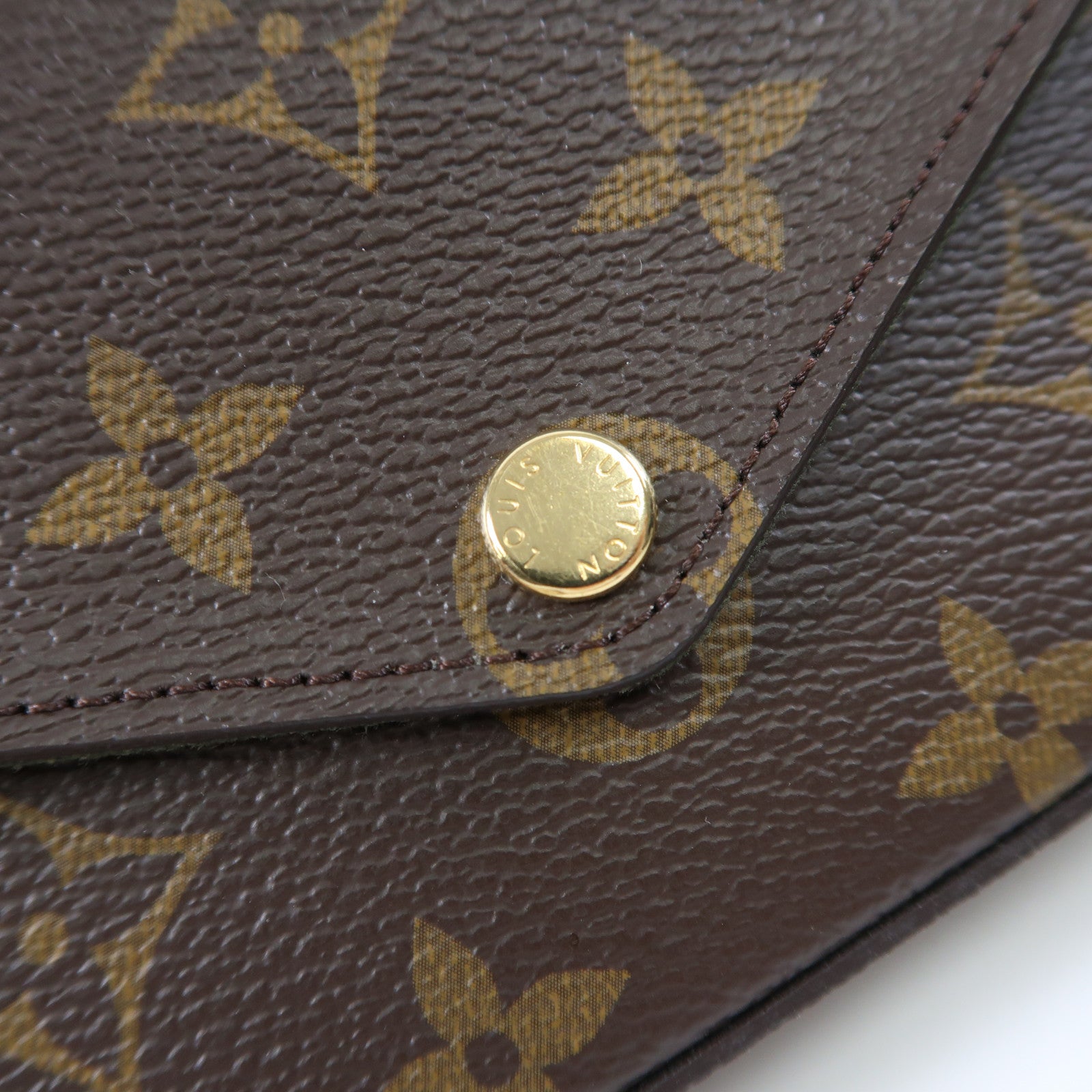 LOUIS VUITTON Monogram Felicie Strap金扣肩背袋