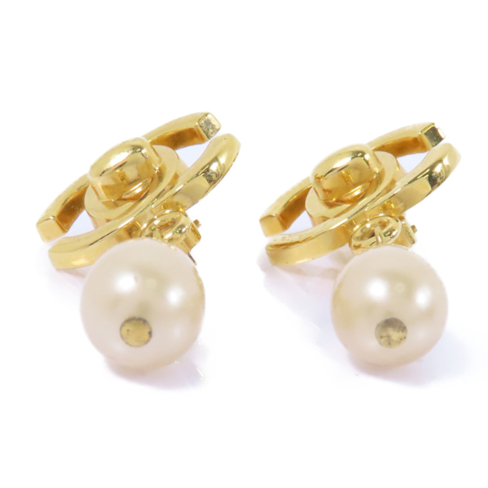 CHANEL 金屬Vintage Earrings耳環金色