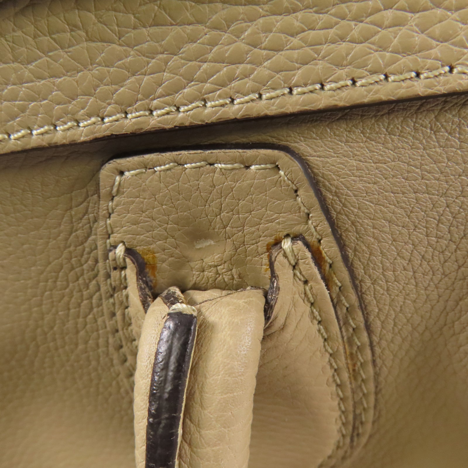 CELINE 牛皮皮革Luggage手挽袋淺褐色
