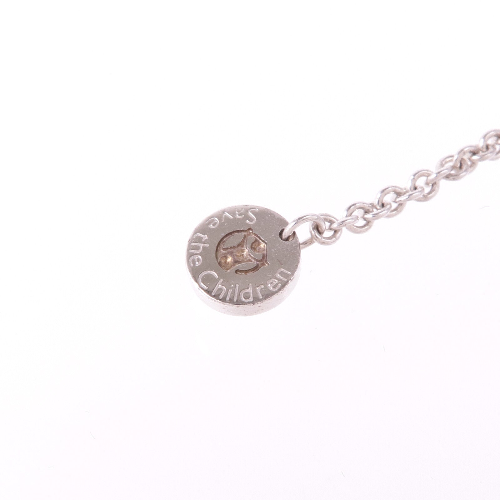 BVLGARI 925純銀/陶瓷Save The Children Necklace項鍊