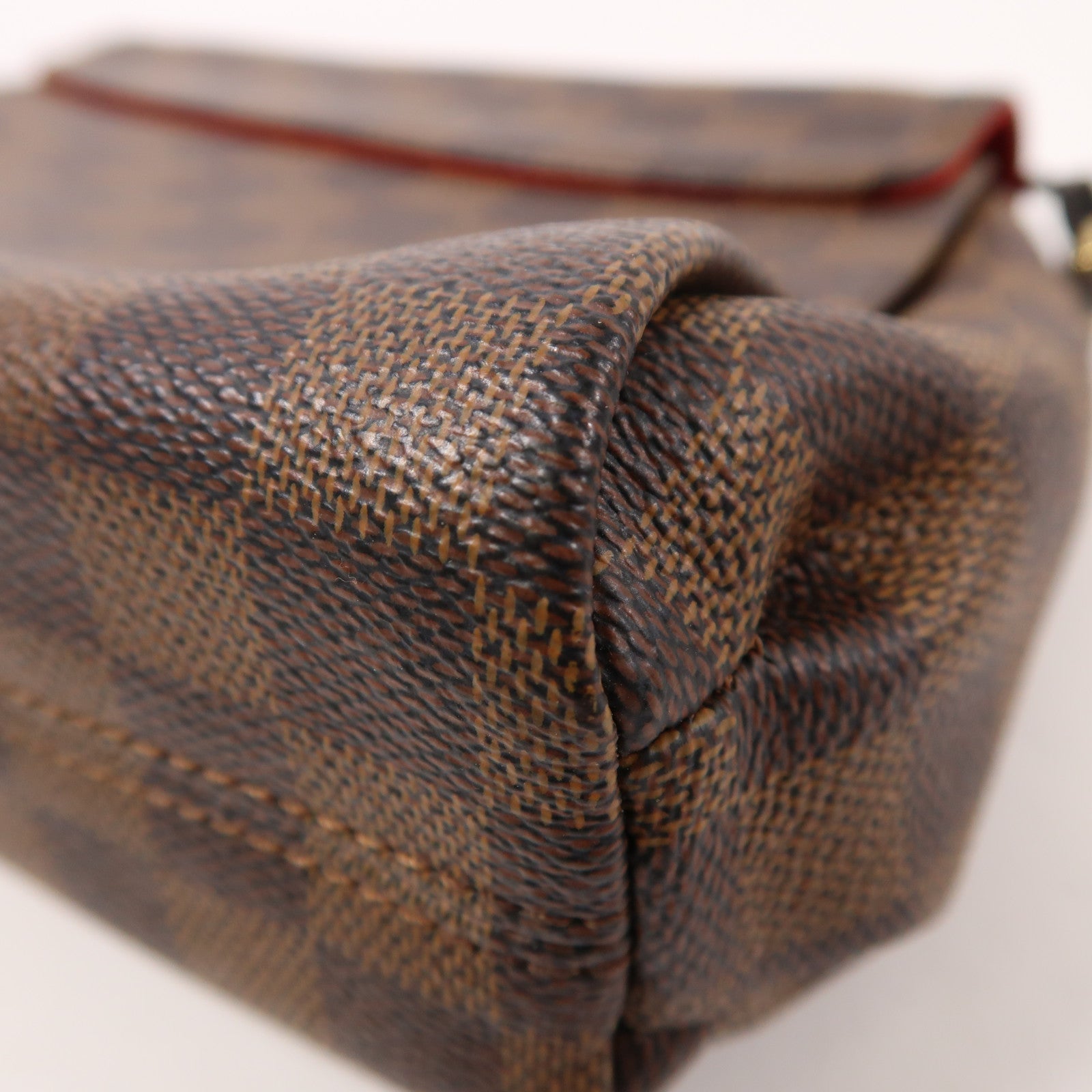 LOUIS VUITTON Damier Croisette金扣手挽肩背兩用袋