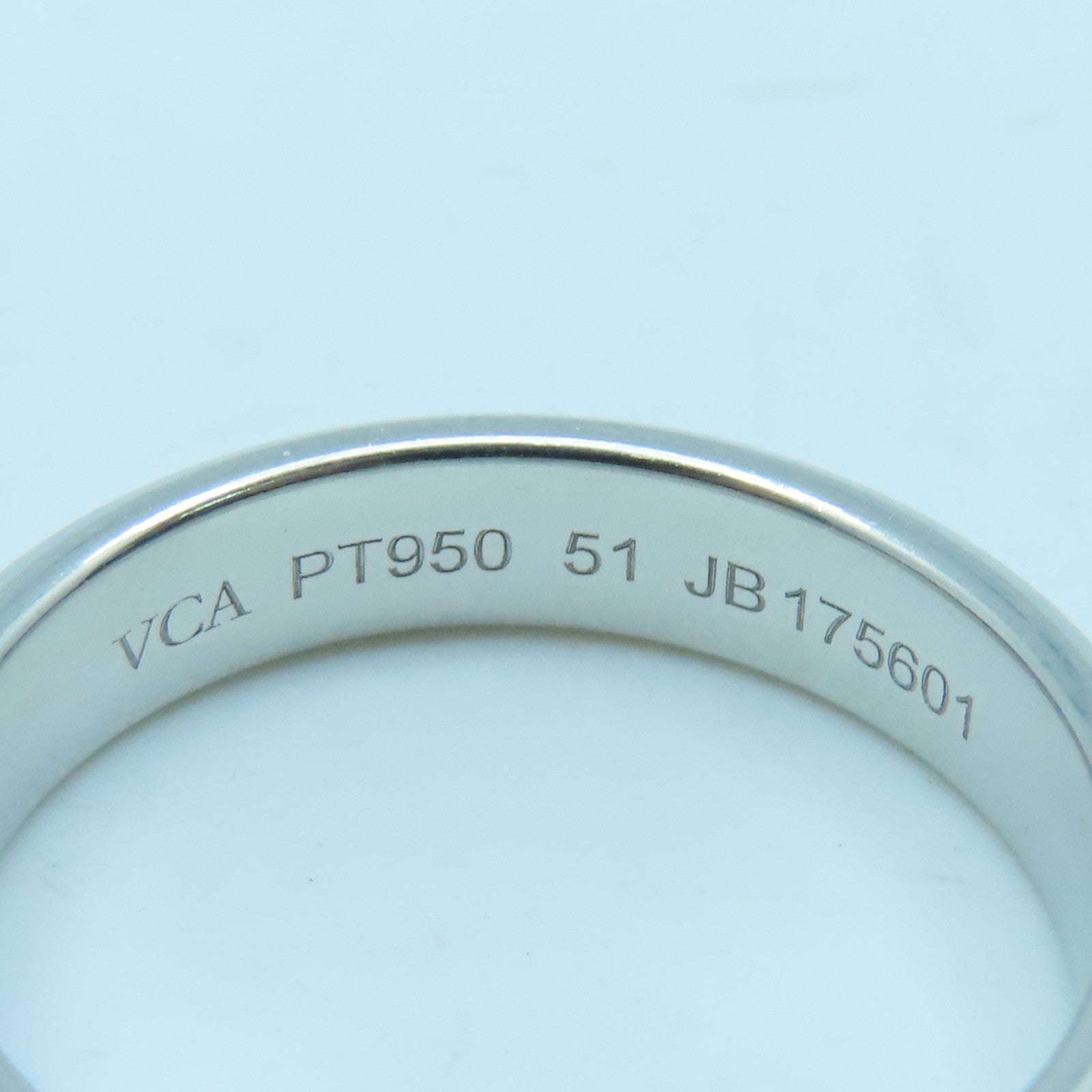 Van Cleef & Arpels 【激減優惠】PT950鉑金Silver Ring戒指US#5.75