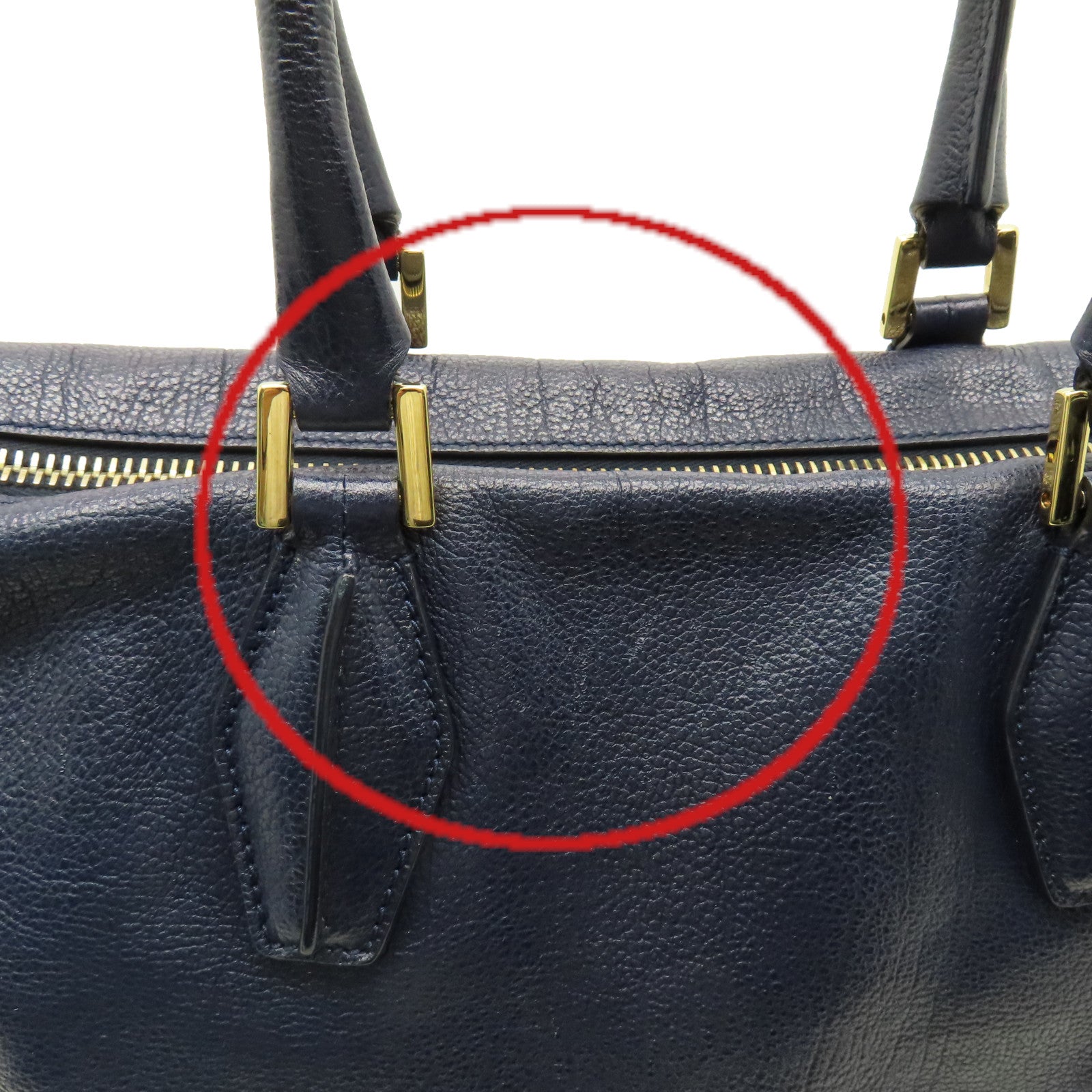 TOD’S 【清倉大減價】牛皮皮革2Way Shoulder Bag手挽肩背兩用袋寶藍色