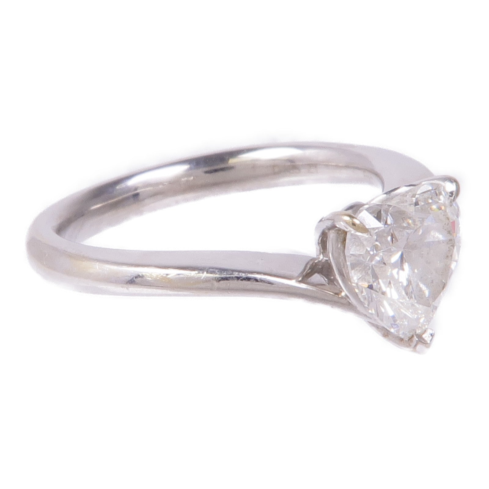 JEWELRY Diamond Ring 18K White Gold US#4.75