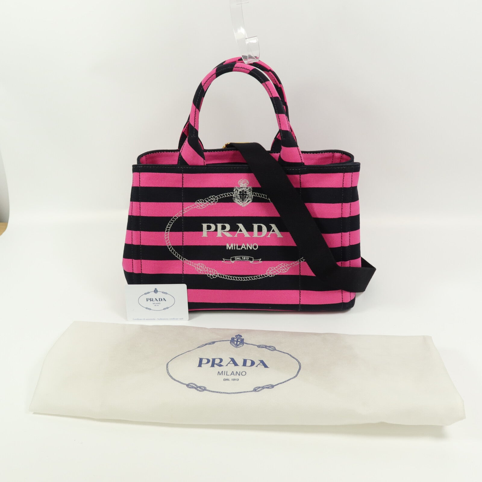 PRADA 帆布2Way Shoulder手挽肩背兩用袋