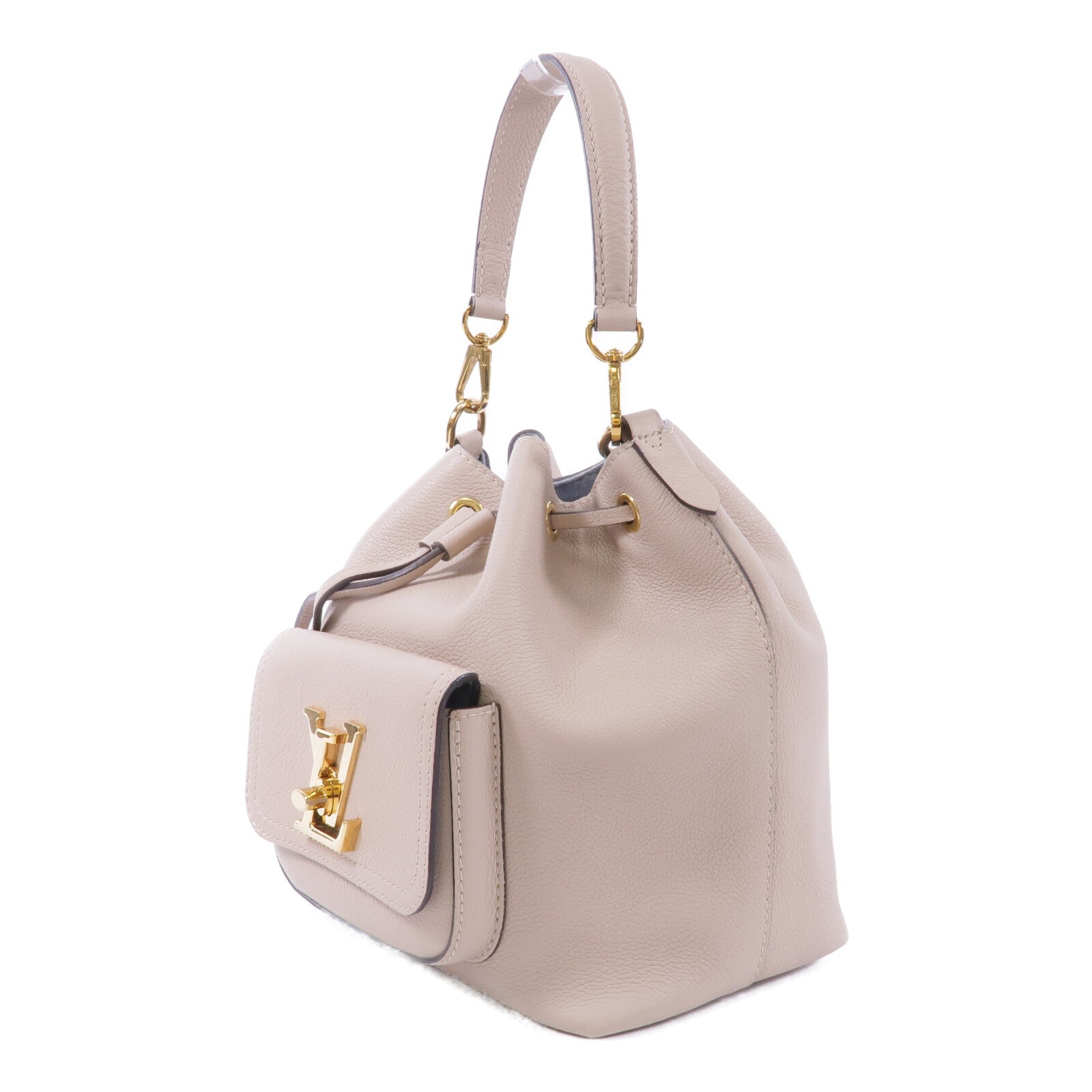 LOUIS VUITTON 牛皮皮革Lockme Bucket手挽肩背兩用袋