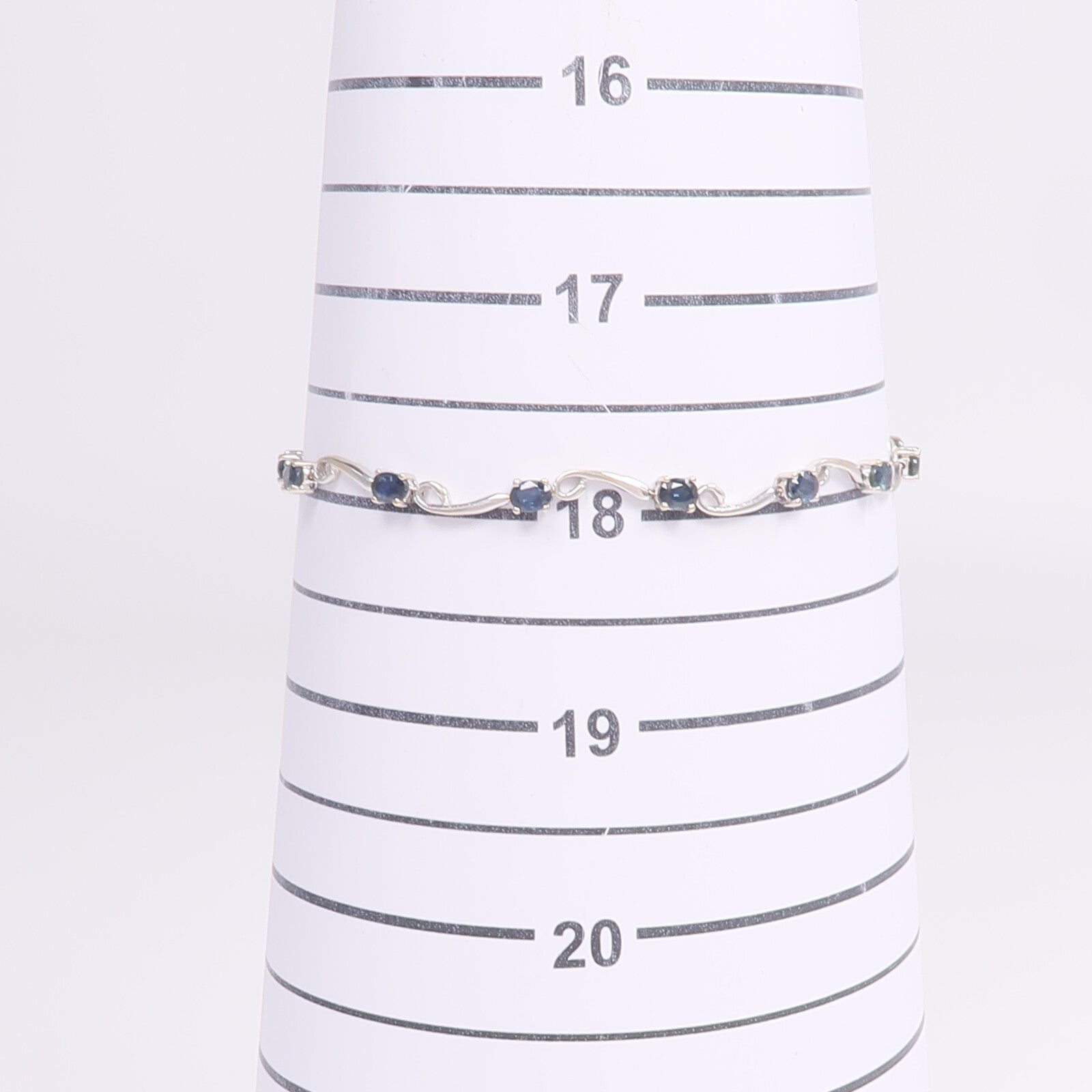 JEWELRY 18K白金Bracelet藍寶石手鏈