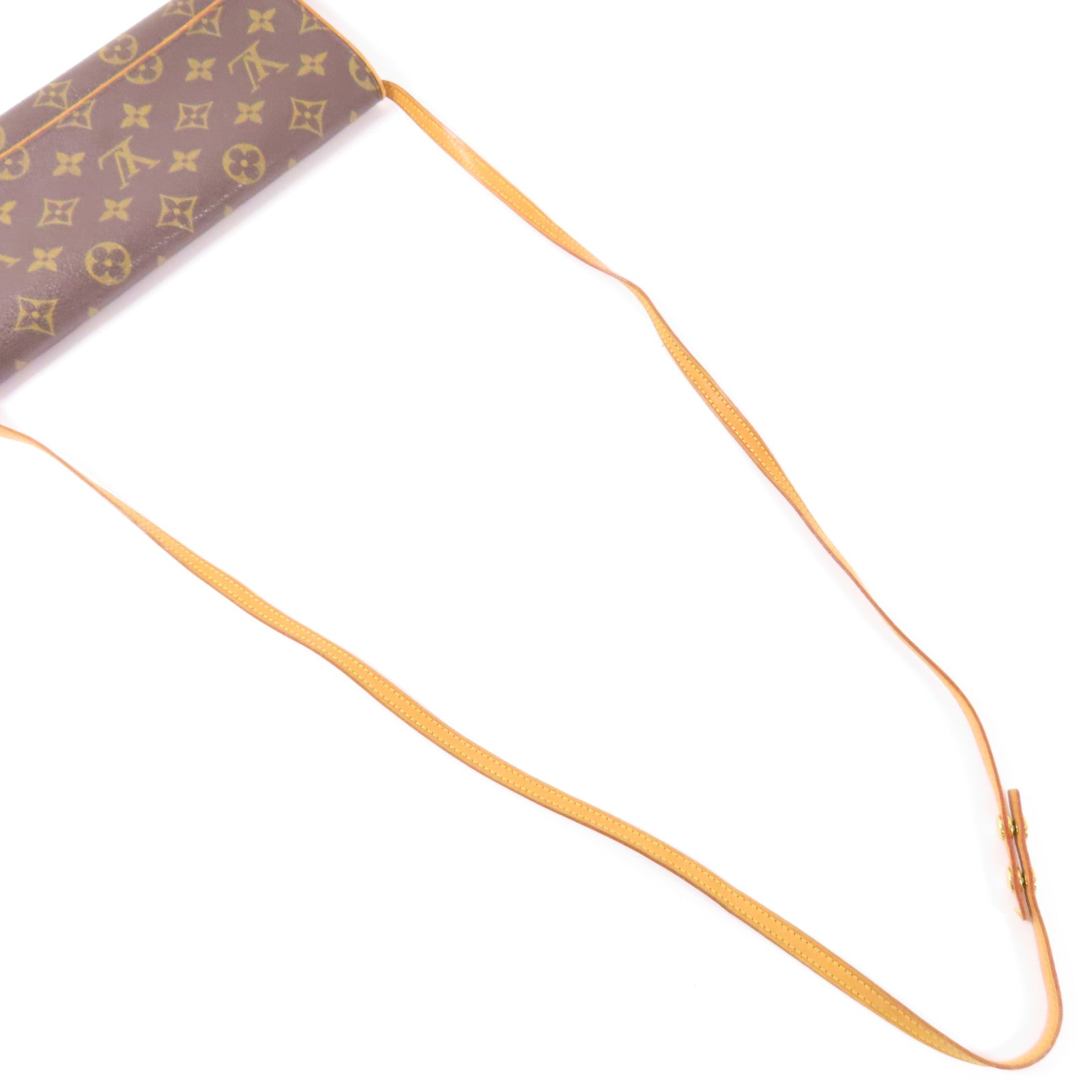 LOUIS VUITTON LV GHW Pochette Twin GM Shoulder Bag M51852 Monogram Brown