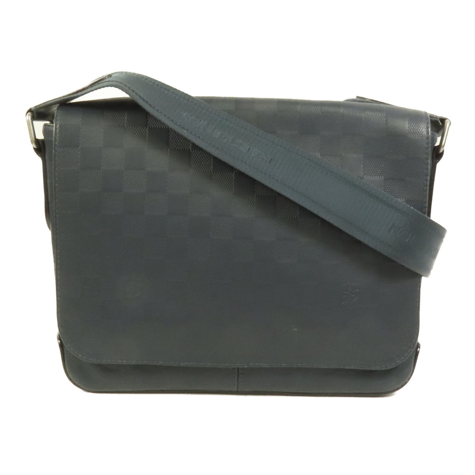 LOUIS VUITTON 【激減優惠】Damier Infini Distrist PM銀扣肩背袋
