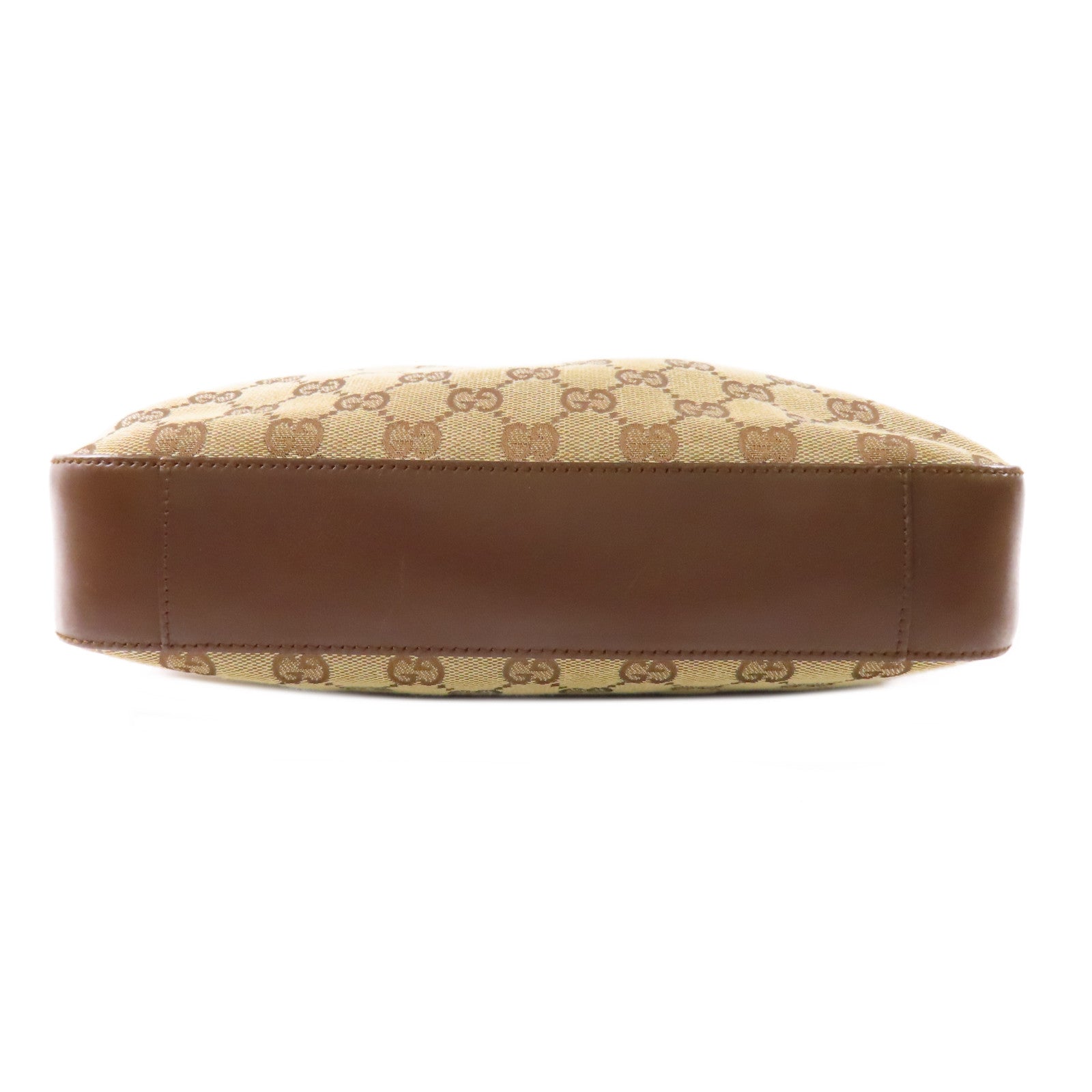 GUCCI 帆布Hobo Bag銀扣肩背袋