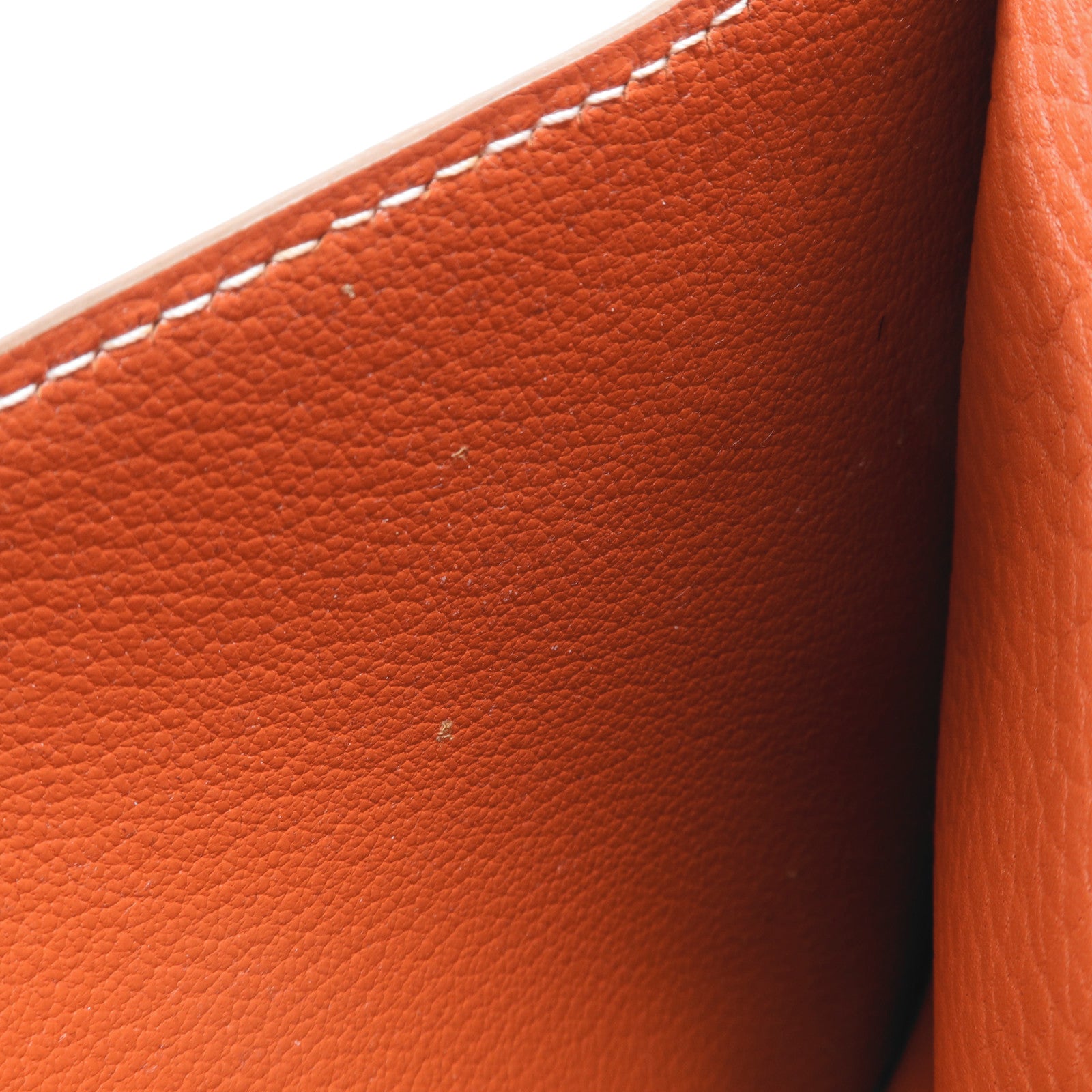 HERMES Clemence皮革Roulis 23金扣肩背袋Sanguine