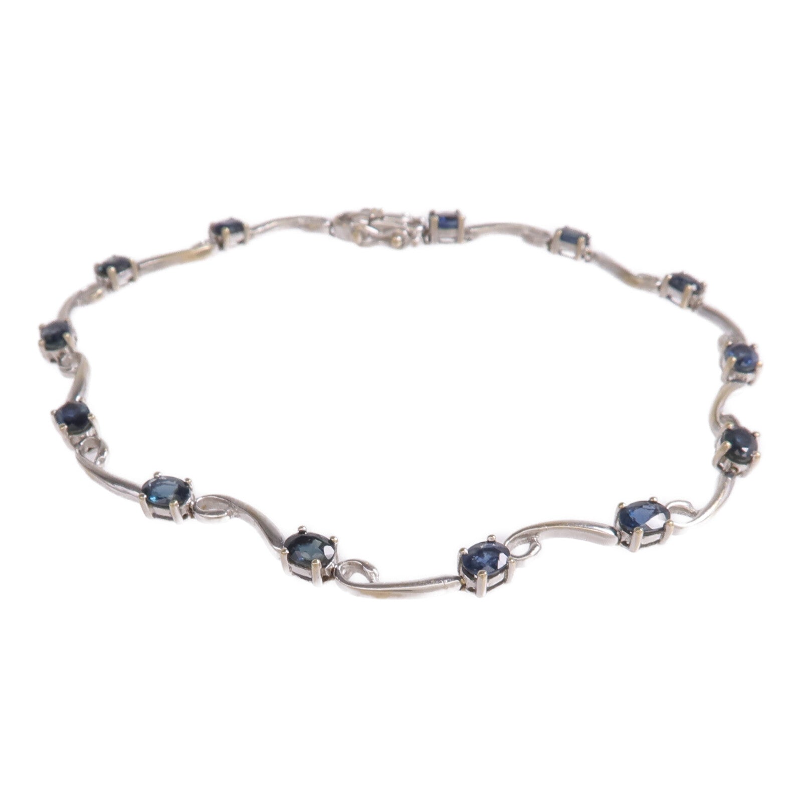 JEWELRY 18K白金Bracelet藍寶石手鏈