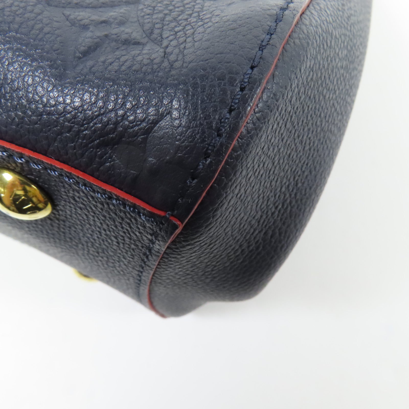 LOUIS VUITTON Monogram Empreinte Montaigne MM金扣手挽肩背兩用袋