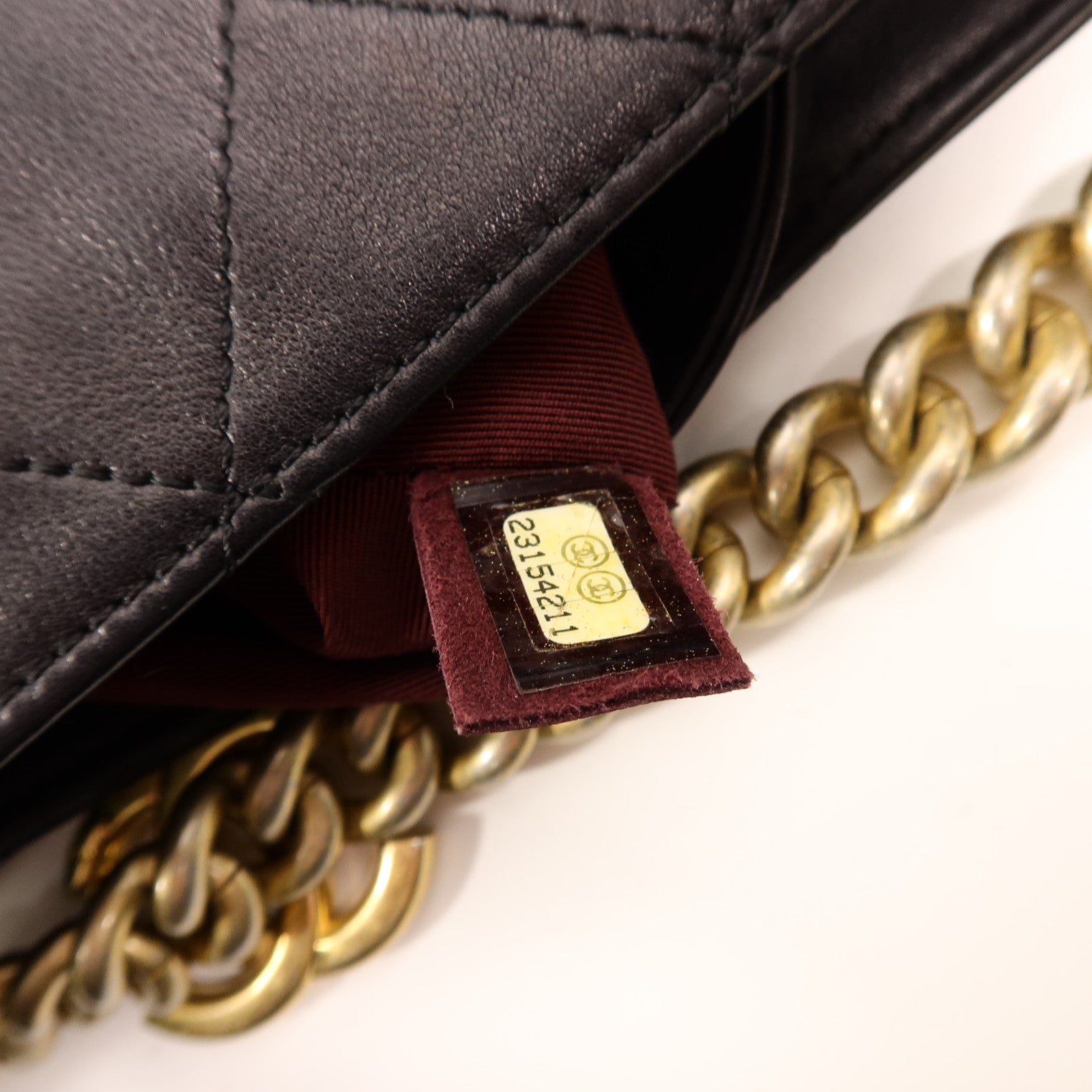 CHANEL 牛皮皮革Drawstring Bucket鏈帶手挽肩背兩用袋