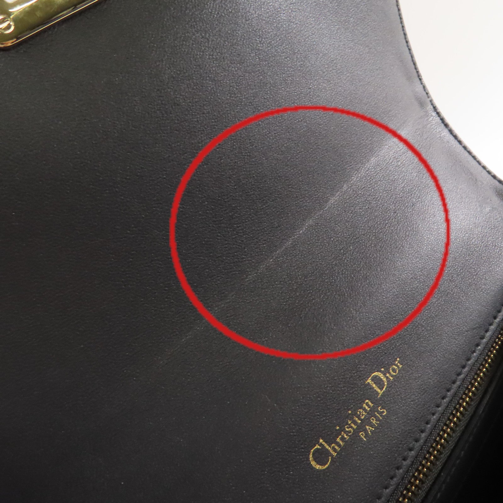 Dior 【清倉大減價】牛皮皮革Diorama Chain Shoulder Bag金扣鏈帶肩背袋銀色