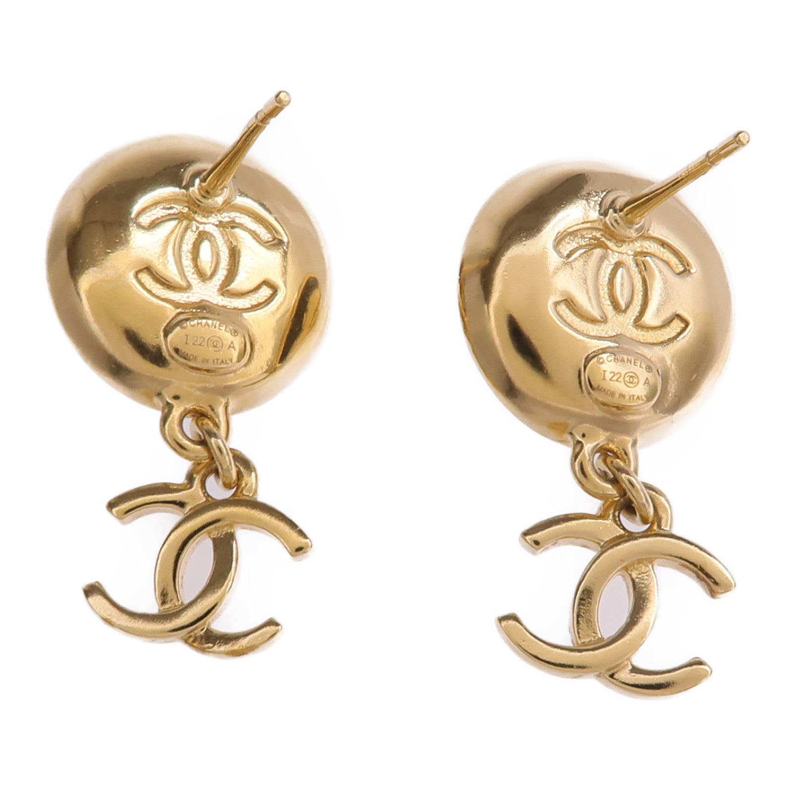 CHANEL 金屬/皮革Earrings耳環