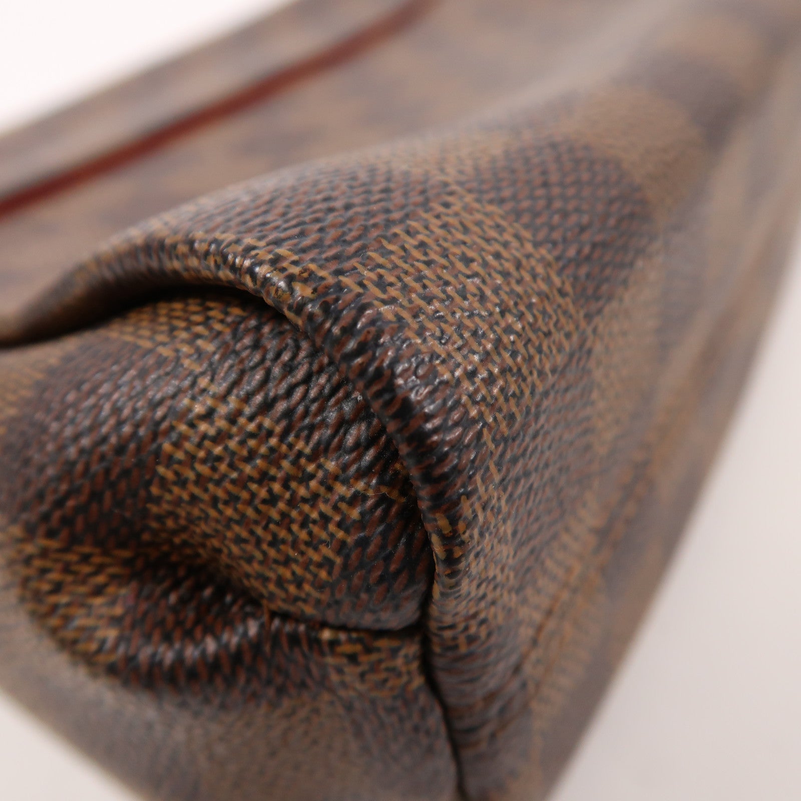 LOUIS VUITTON Damier Croisette金扣手挽肩背兩用袋