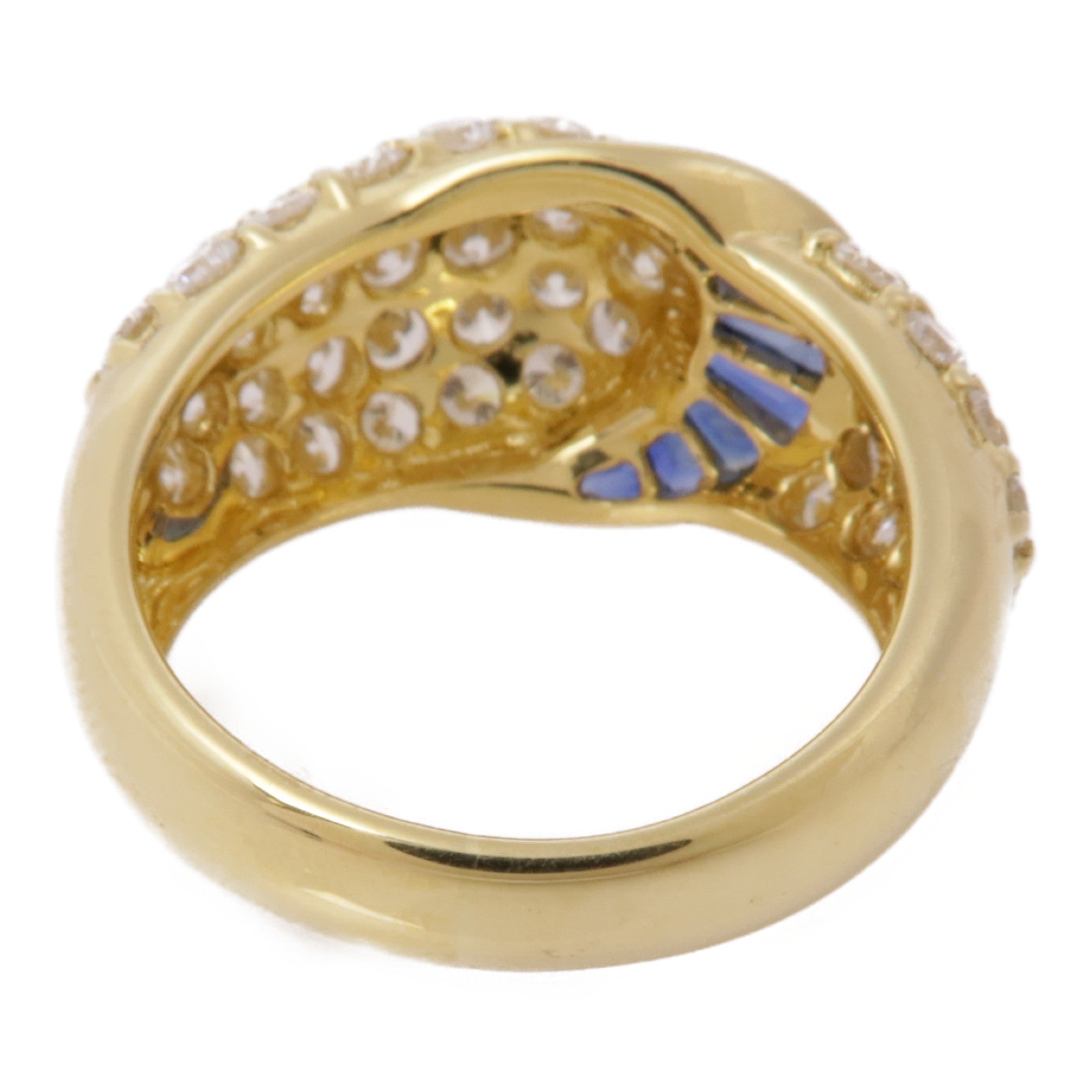 JEWELRY 18K黃金Sapphire Diamond Ring藍寶石/鑽石戒指US#6.25