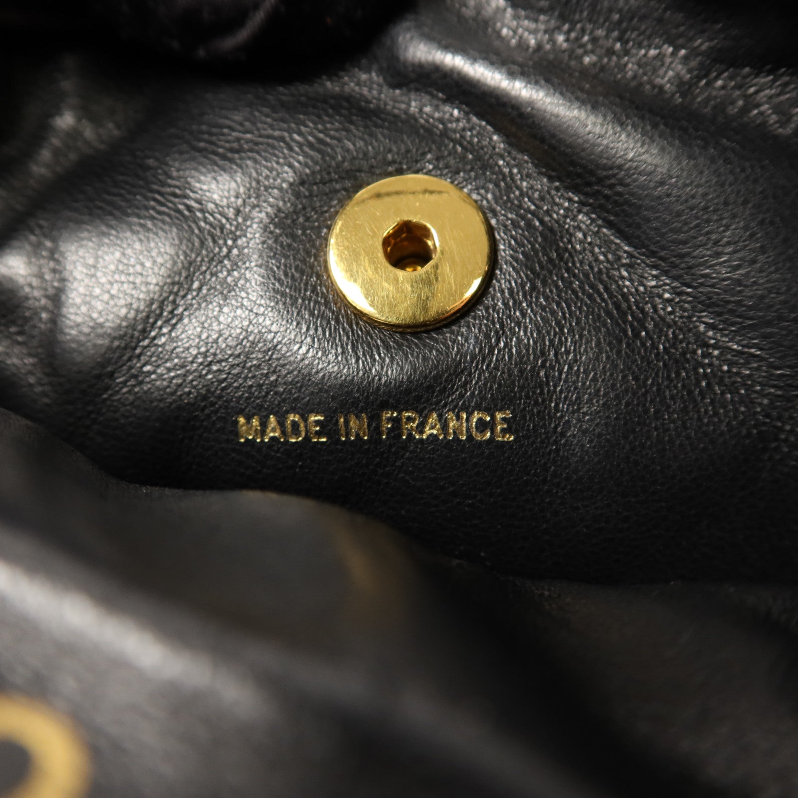 CHANEL 牛皮皮革Vintage Backpack金扣背包