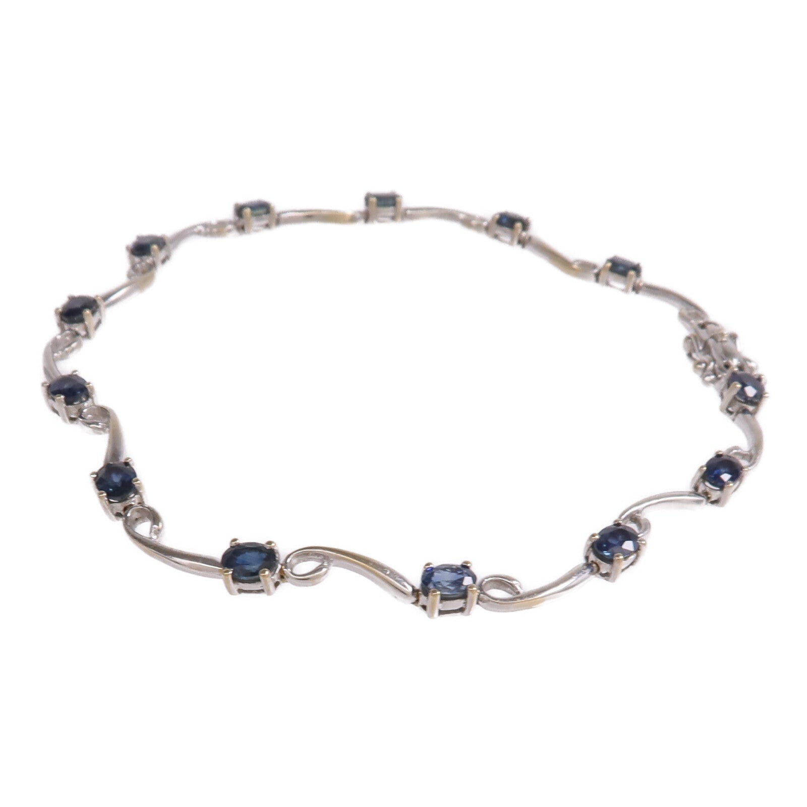 JEWELRY 18K白金Bracelet藍寶石手鏈