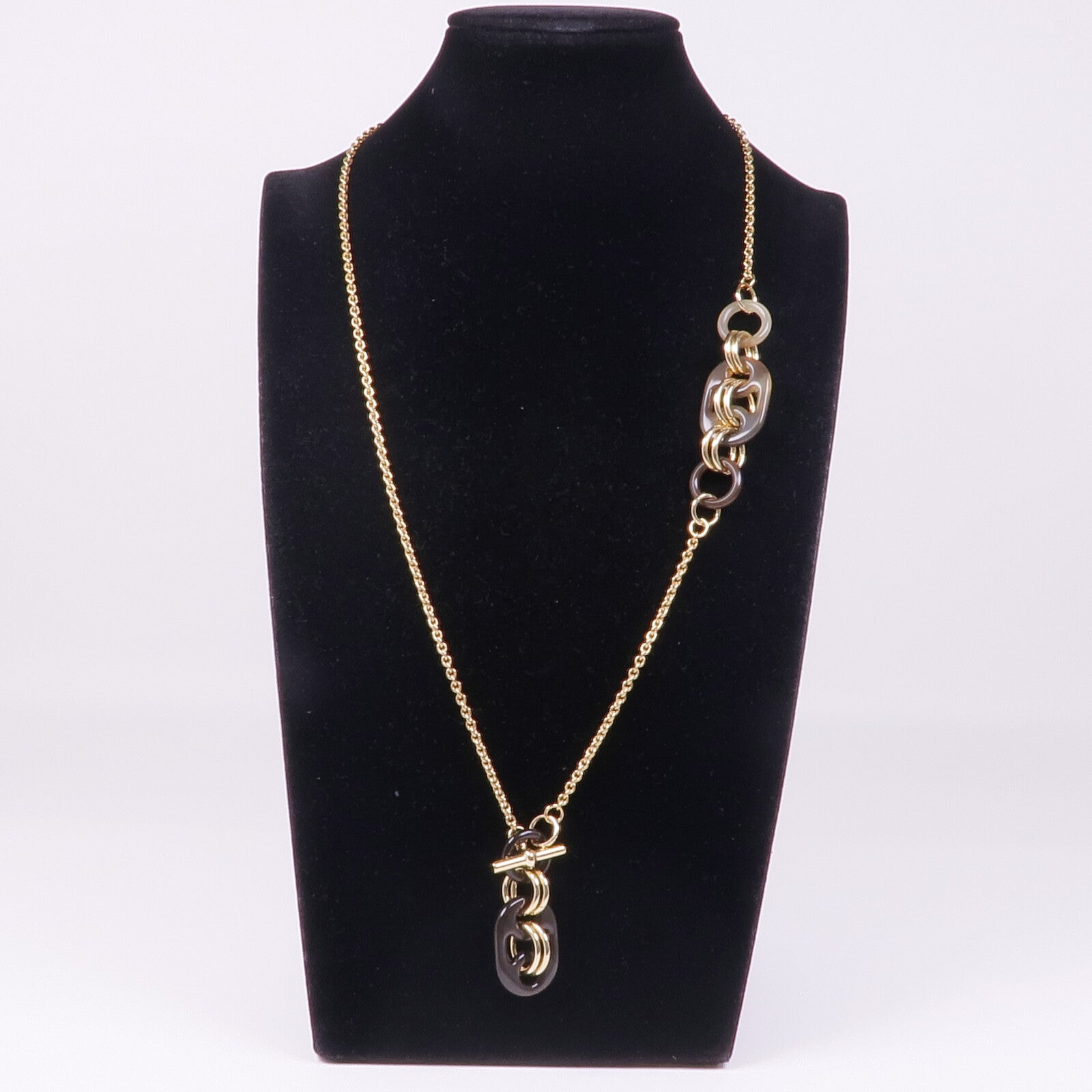 HERMES 金屬/水牛角Necklace項鍊