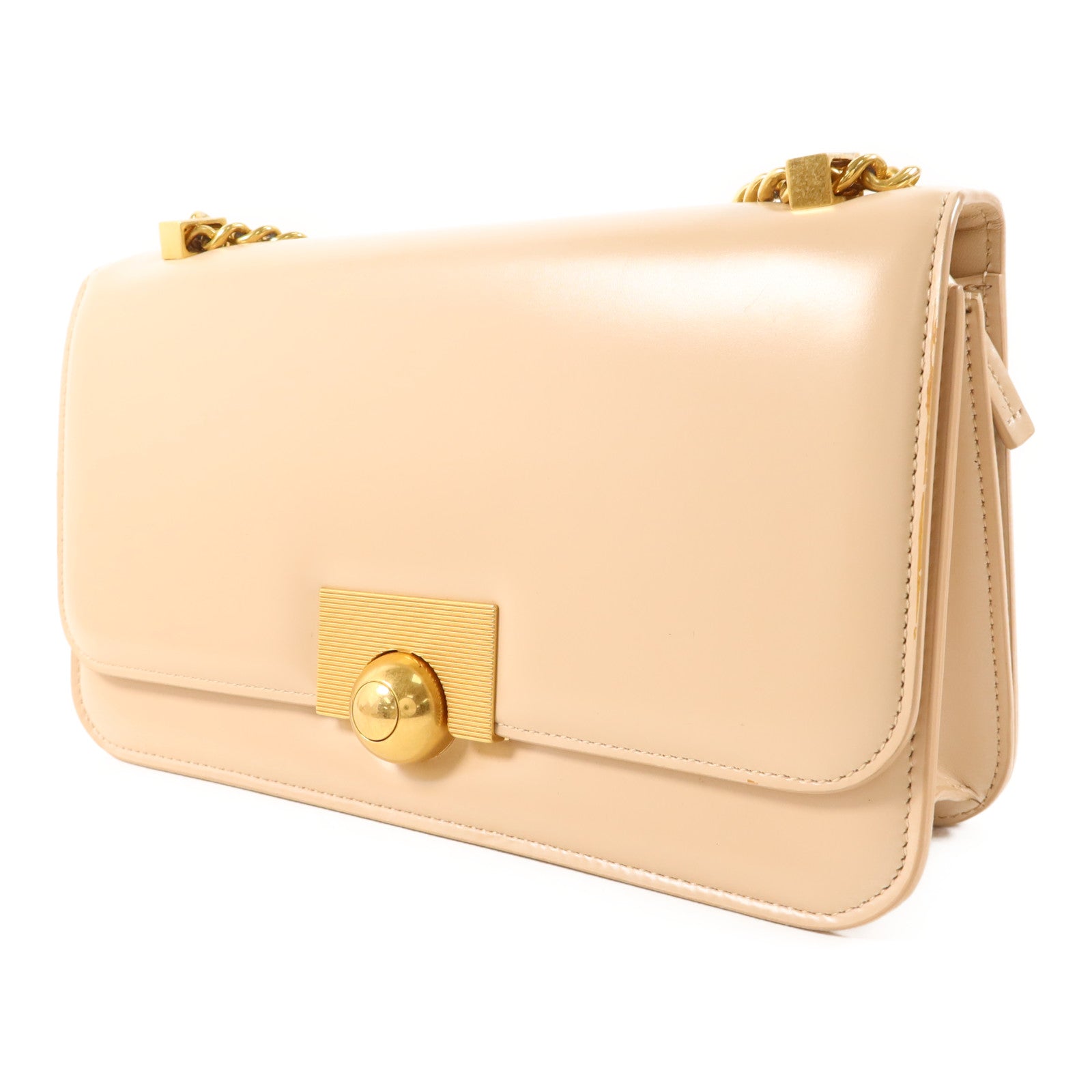 BOTTEGA VENETA 牛皮皮革Chain Shoulder Bag金扣鏈帶肩背袋