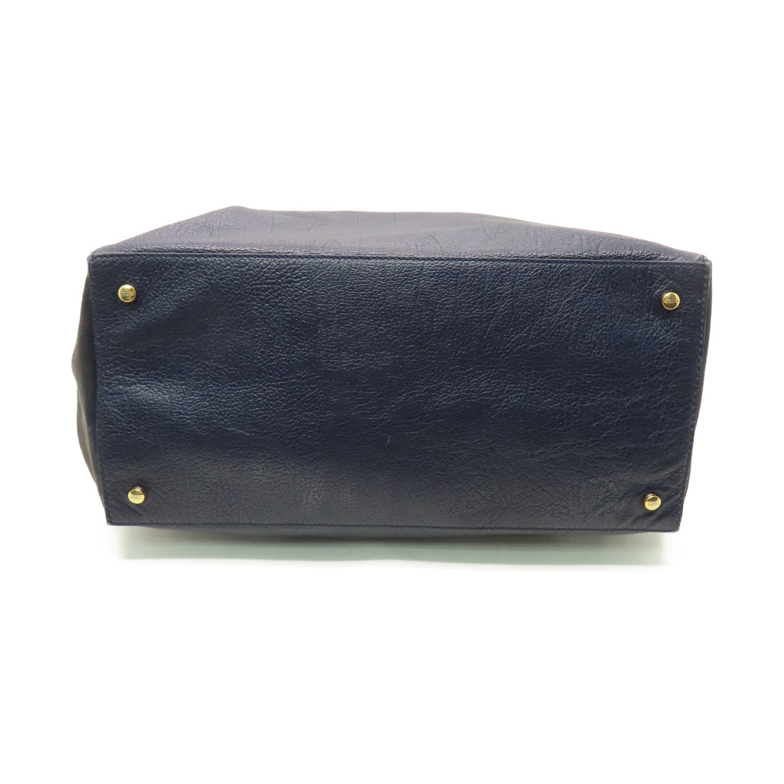 TOD’S 【清倉大減價】牛皮皮革2Way Shoulder Bag手挽肩背兩用袋寶藍色